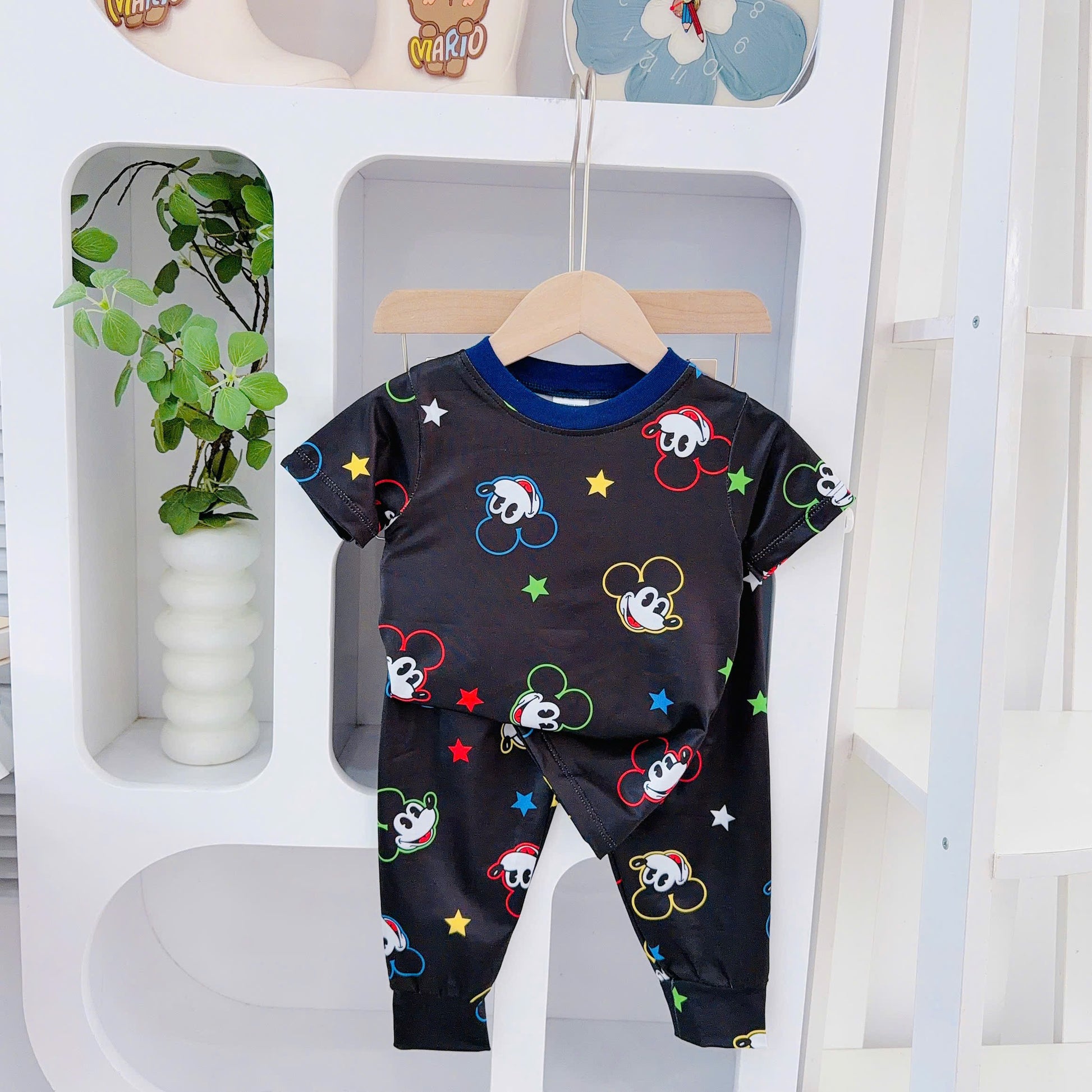 3D Cotton Shortsleeves Long Pants