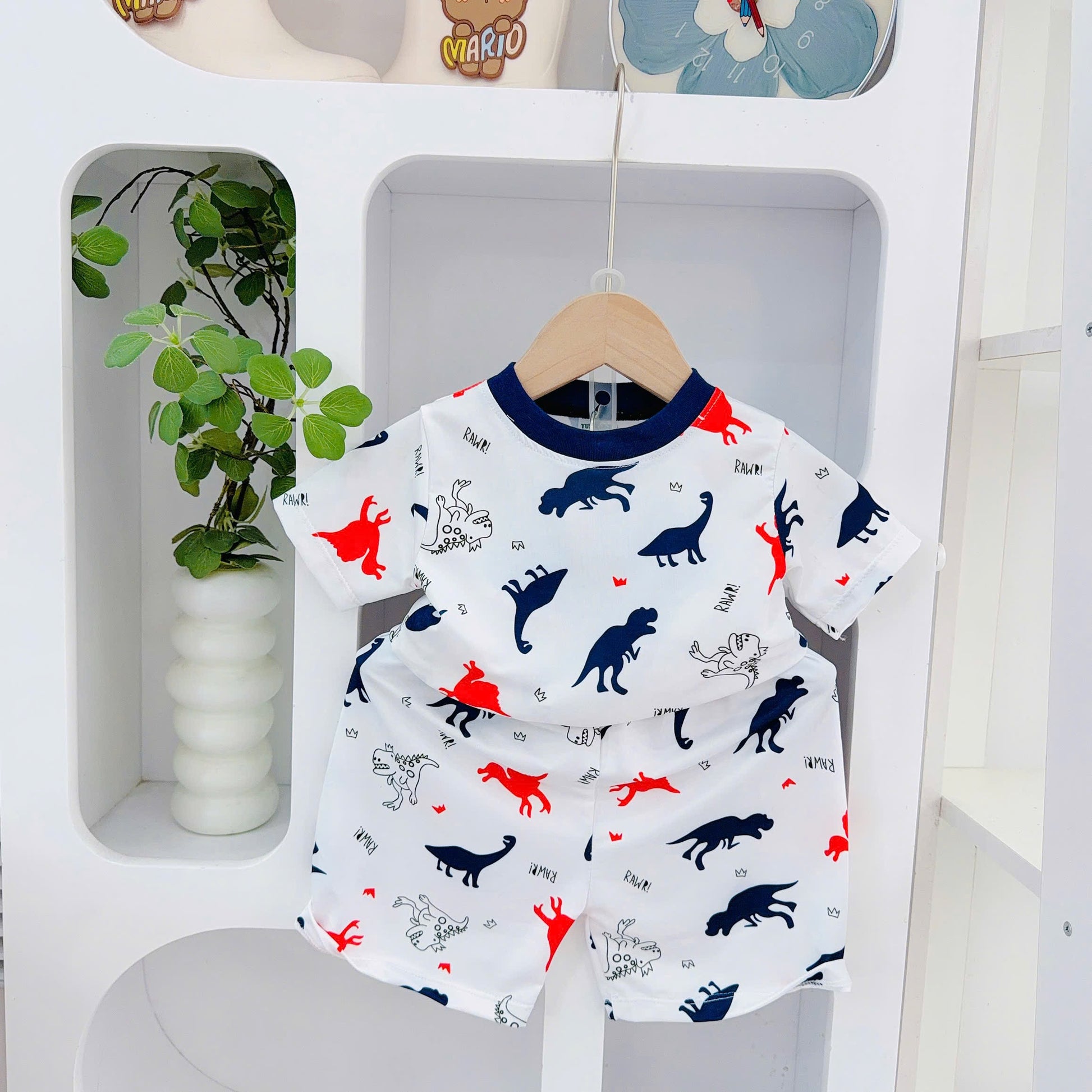 3D Cotton Boys Play Suits