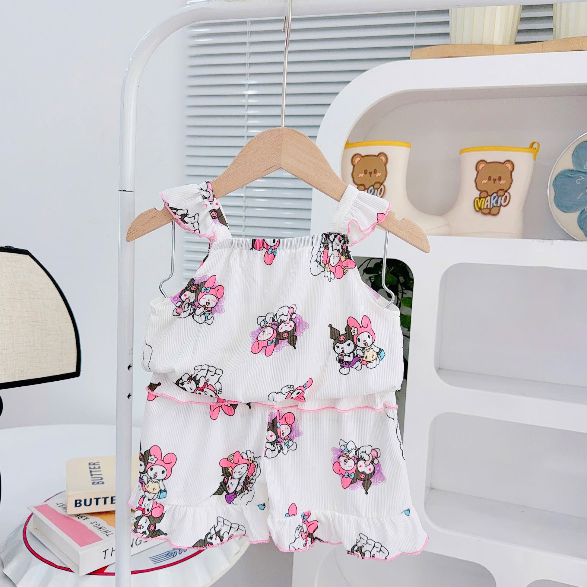 Girls 3D Cotton Sleeveless Play Suits