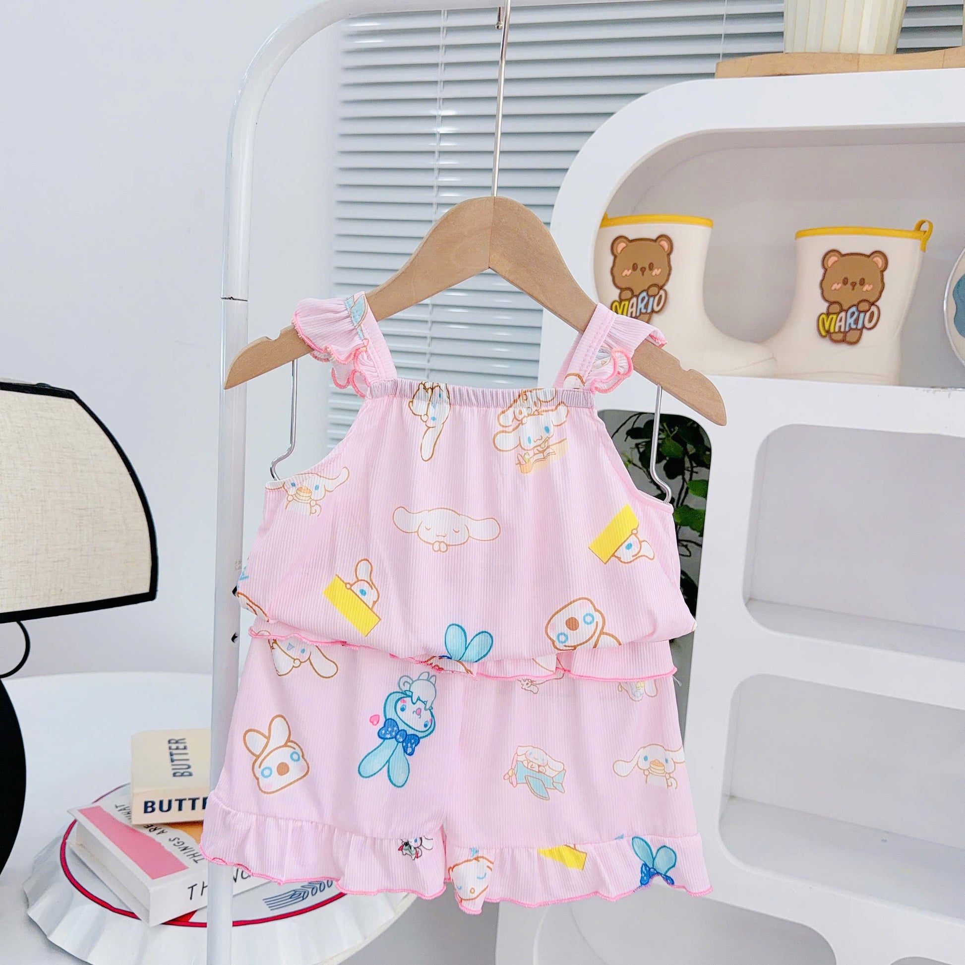 Girls 3D Cotton Sleeveless Play Suits