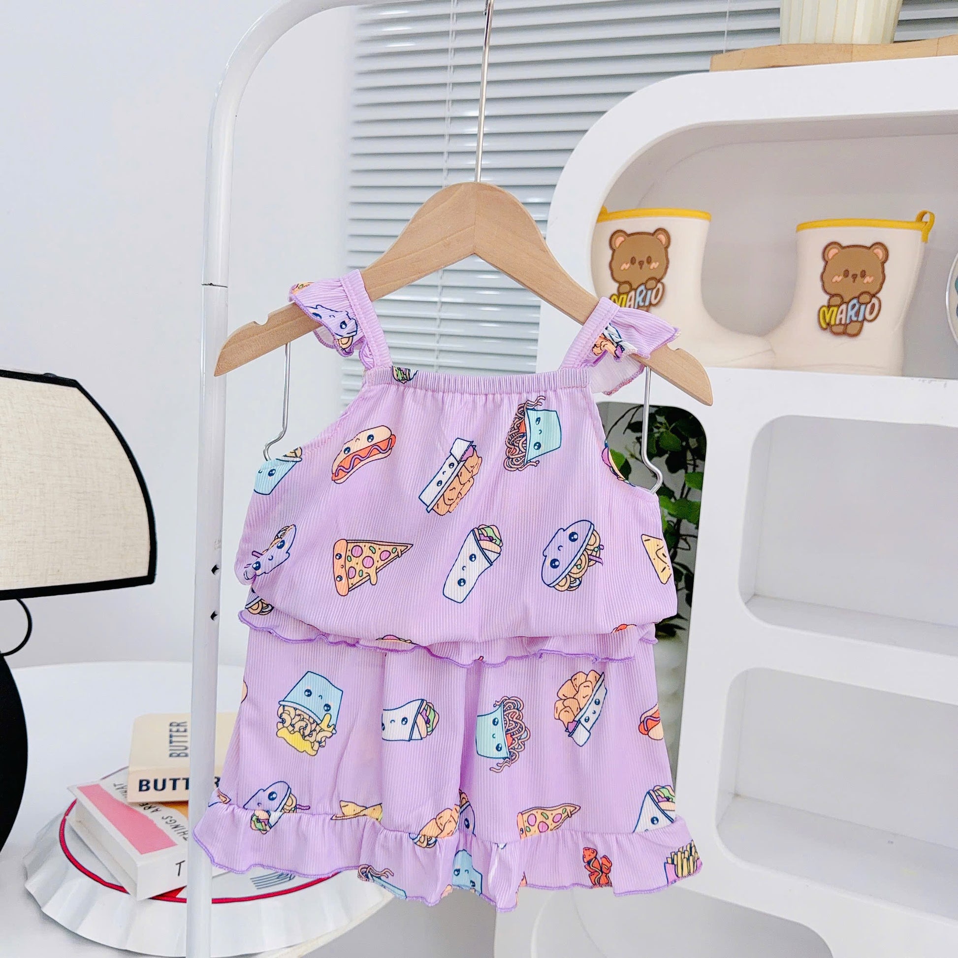 Girls 3D Cotton Sleeveless Play Suits