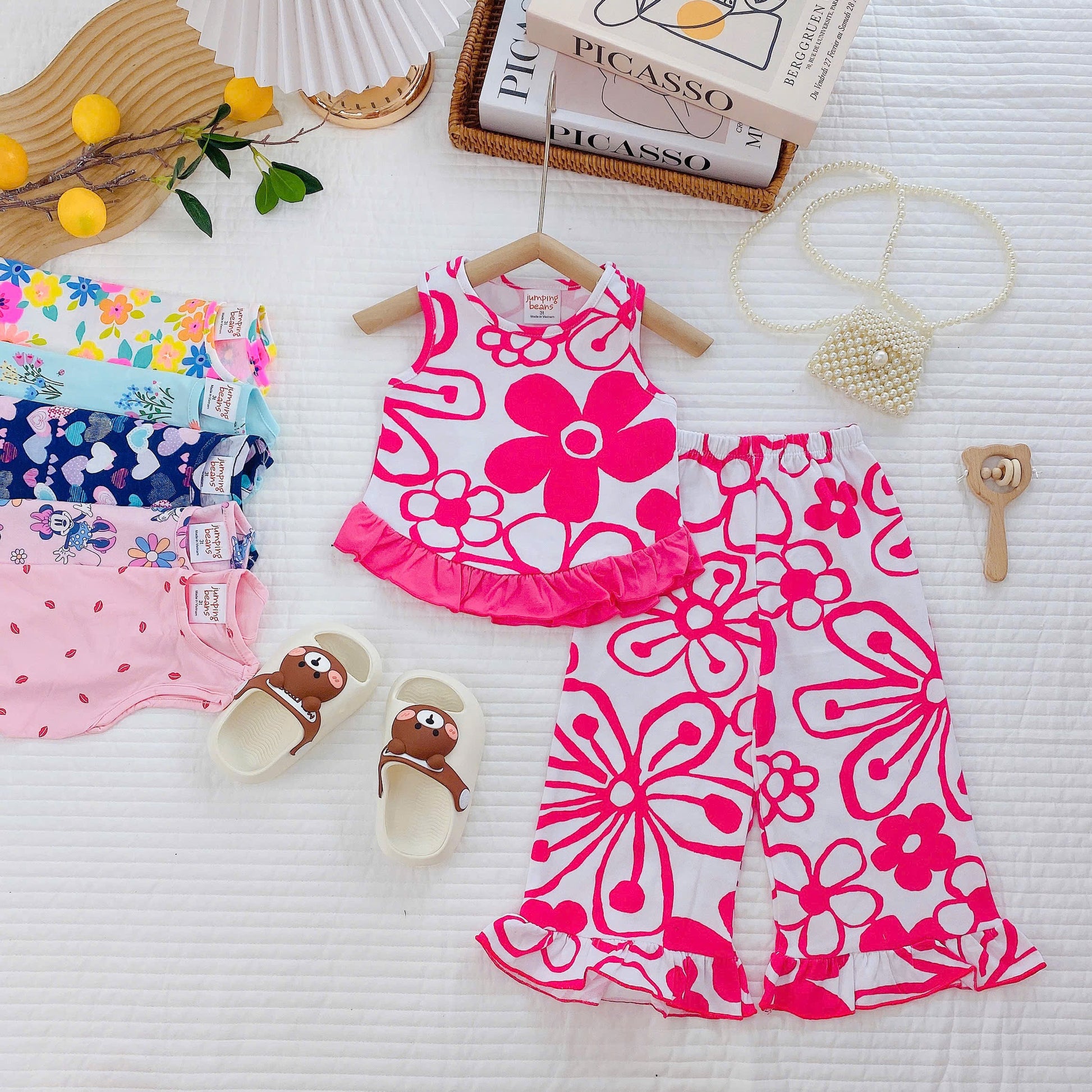 Girls Short Sleeves Pyjamas