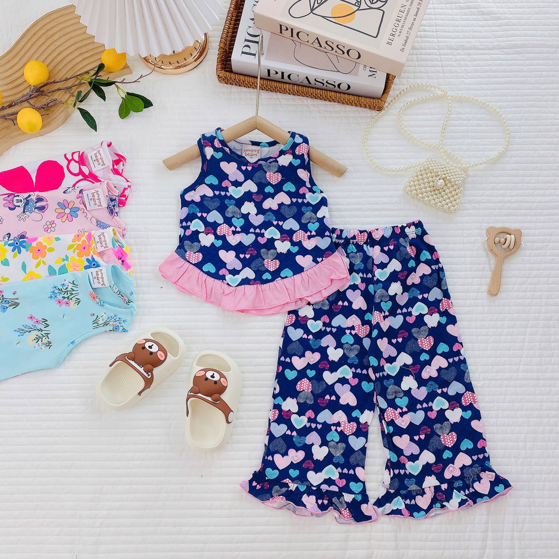 Girls Short Sleeves Pyjamas