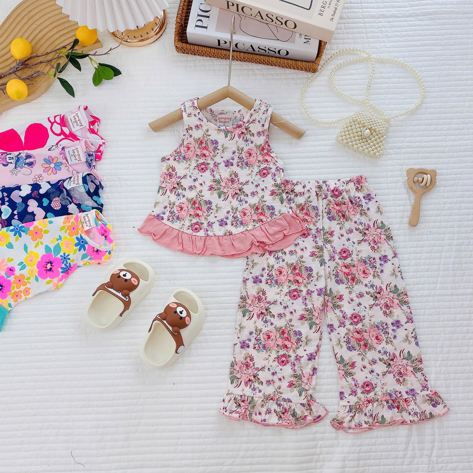 Girls Short Sleeves Pyjamas