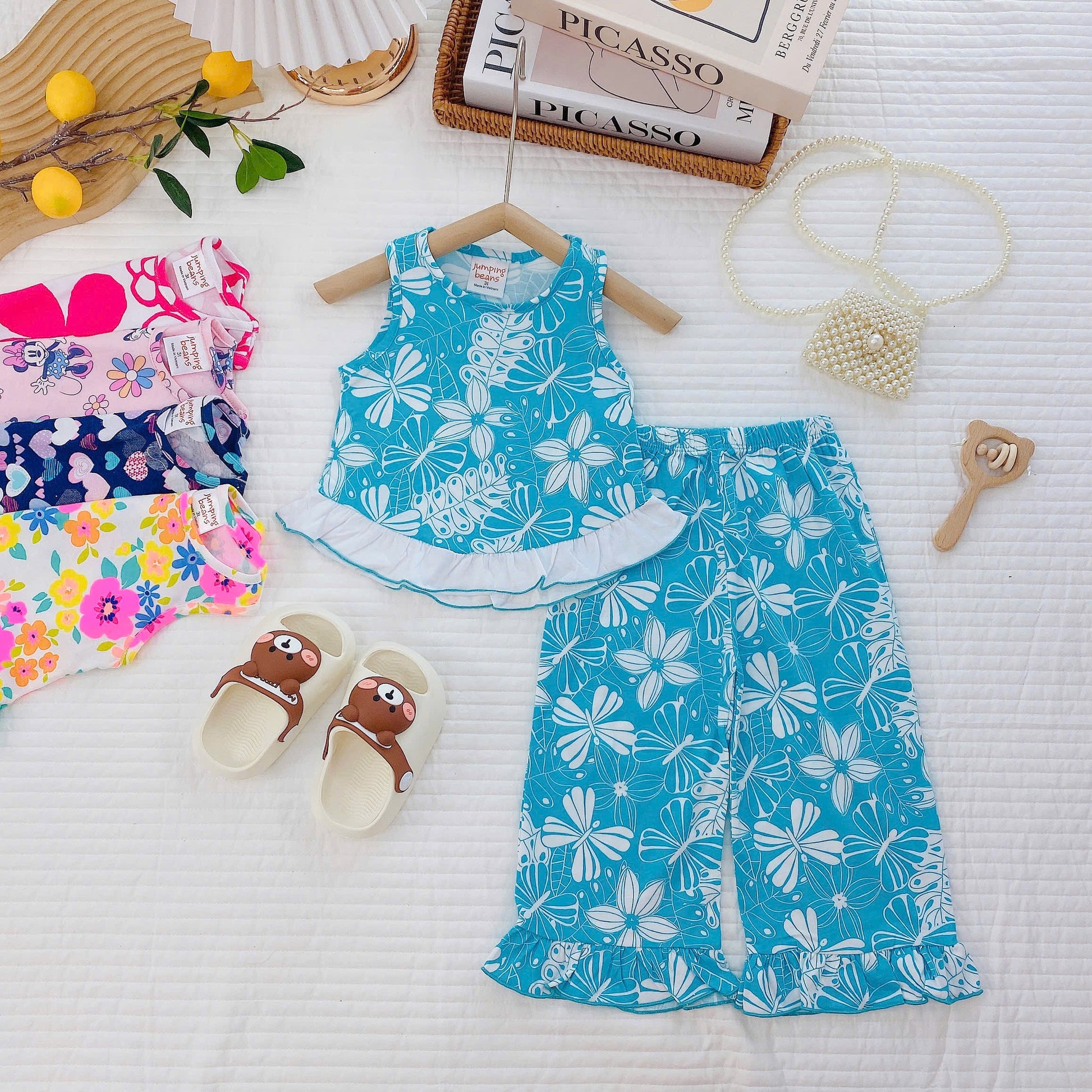 Girls Short Sleeves Pyjamas