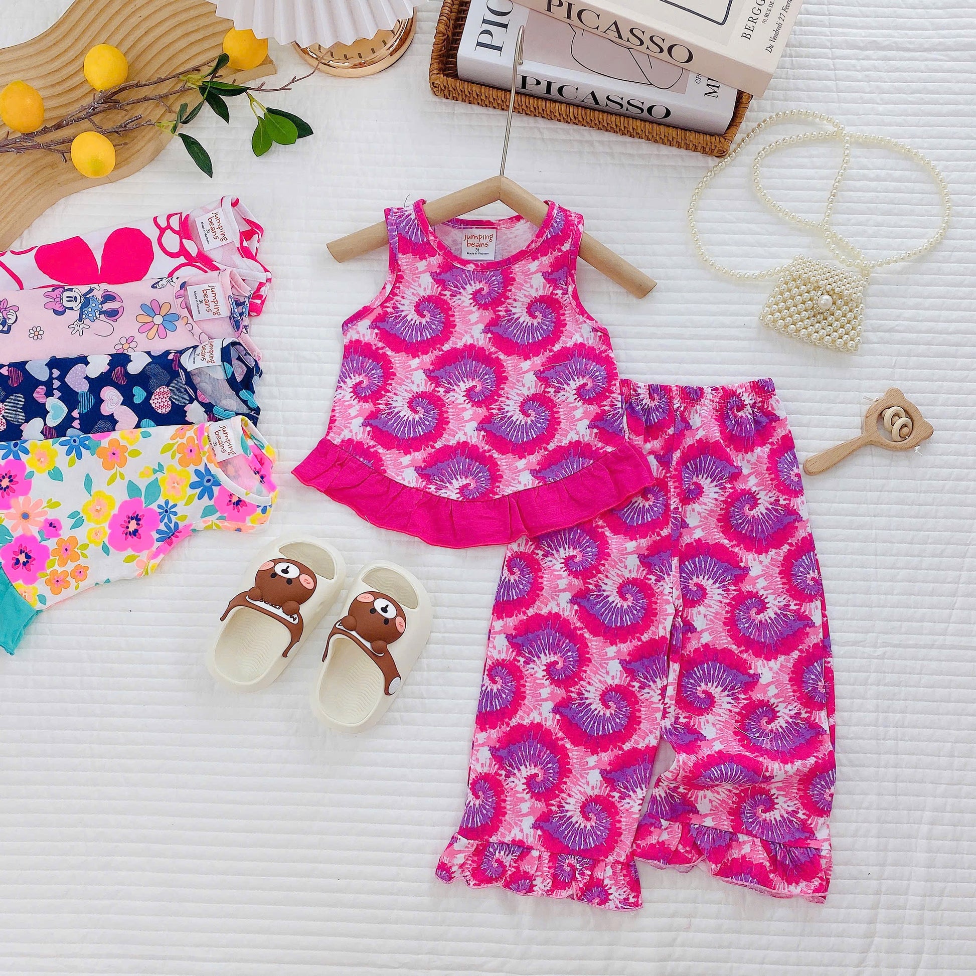 Girls Short Sleeves Pyjamas