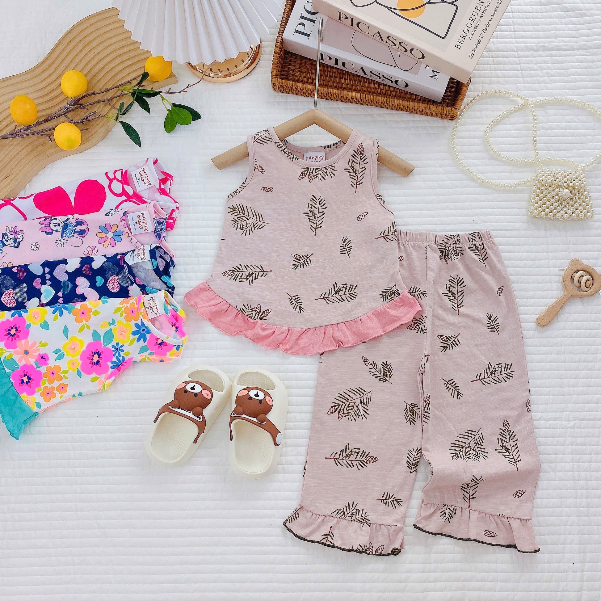 Girls Short Sleeves Pyjamas