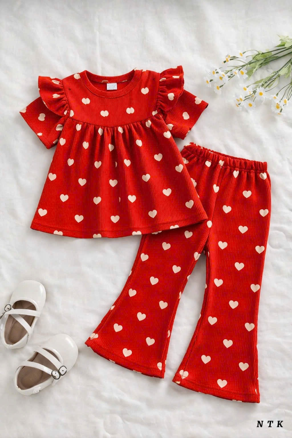 NTK Bell Bottom With Ruffles Sleeves