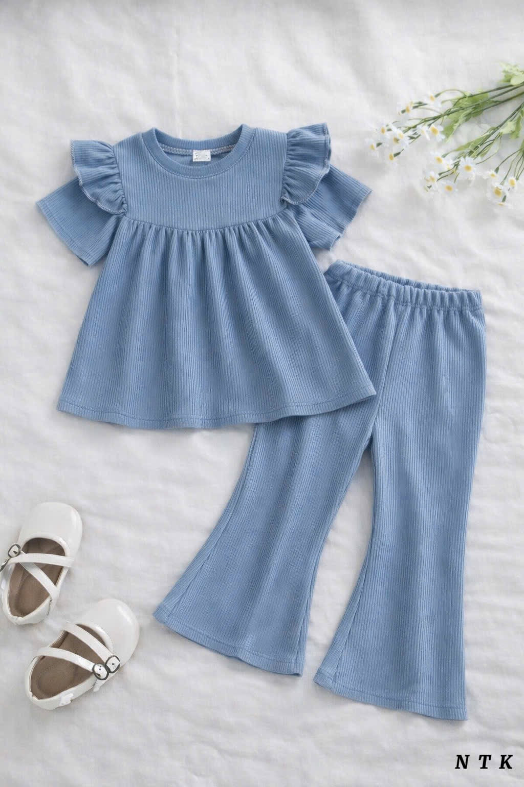 NTK Bell Bottom With Ruffles Sleeves