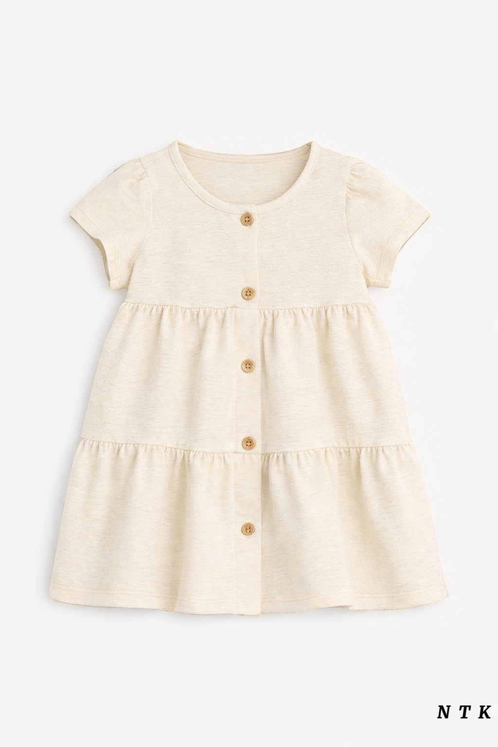 NTK Button down Plain Cotton Dress