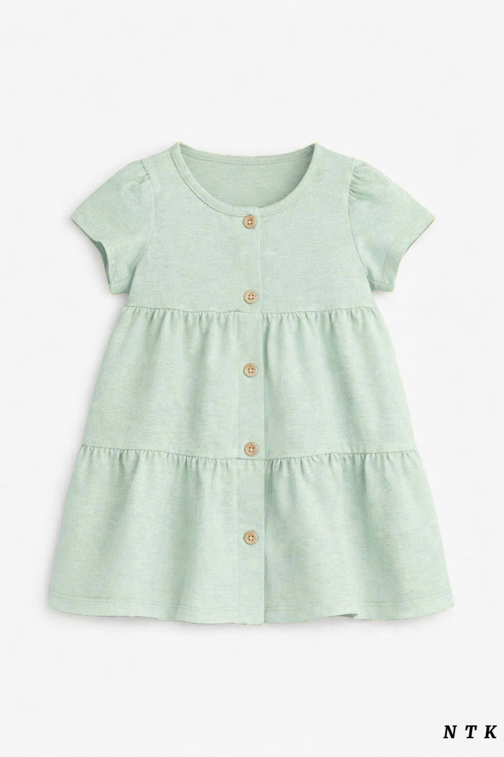 NTK Button down Plain Cotton Dress