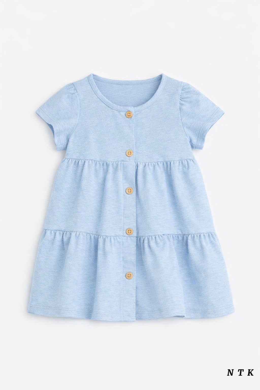 NTK Button down Plain Cotton Dress