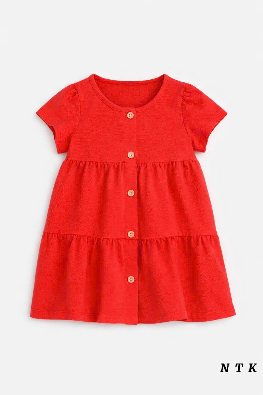 NTK Button down Plain Cotton Dress