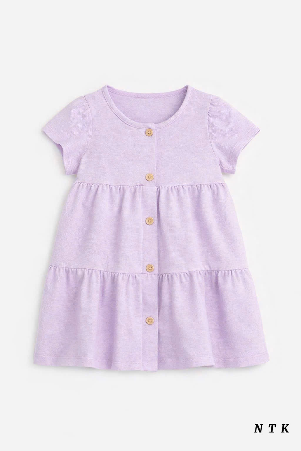 NTK Button down Plain Cotton Dress
