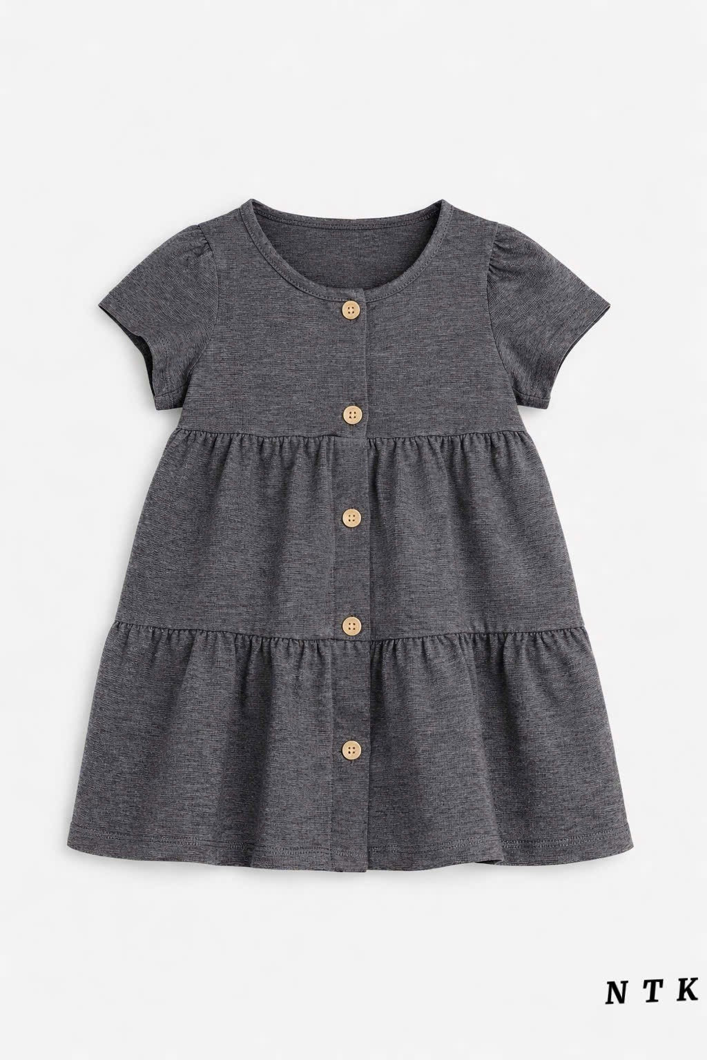NTK Button down Plain Cotton Dress