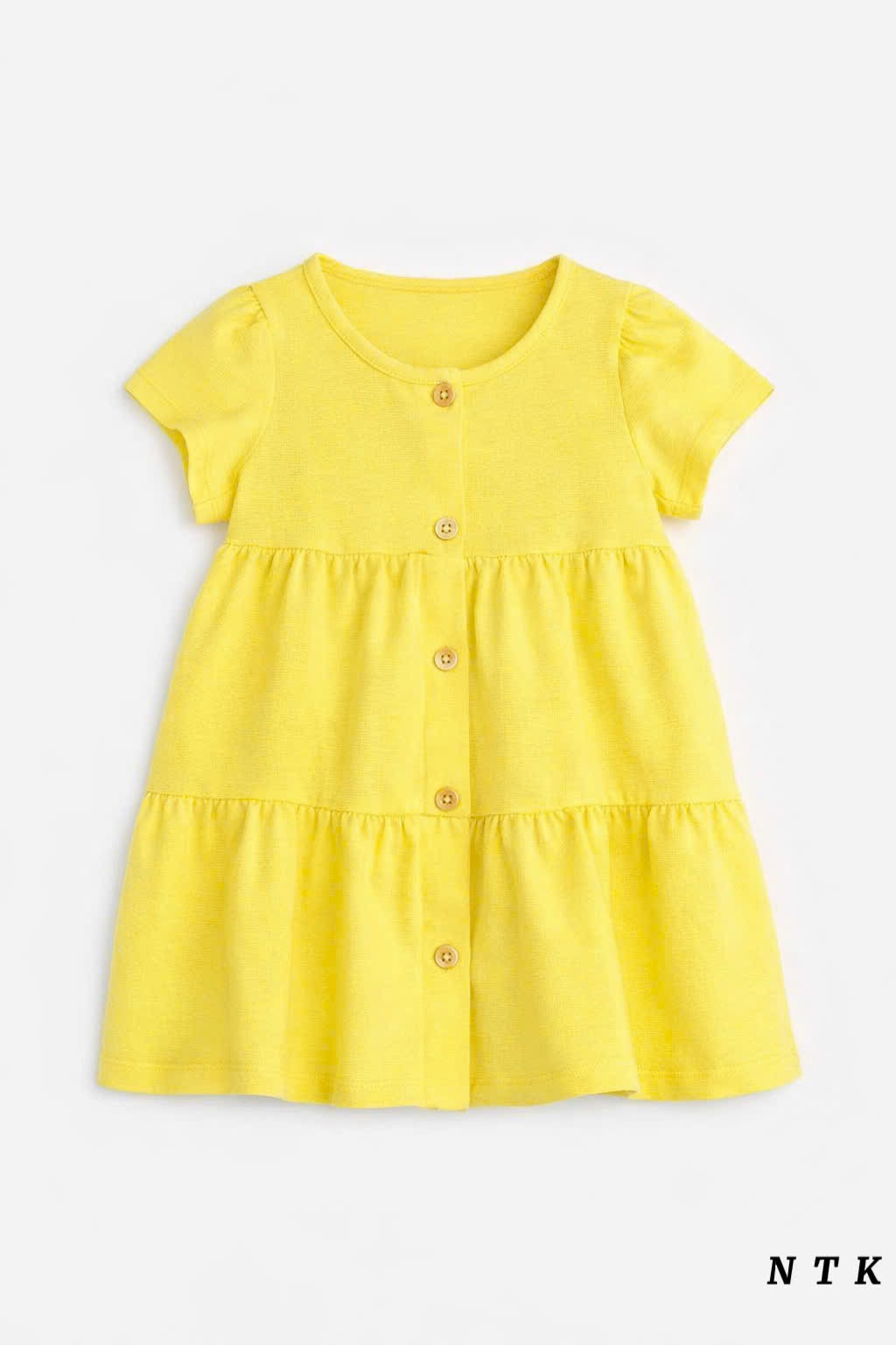 NTK Button down Plain Cotton Dress