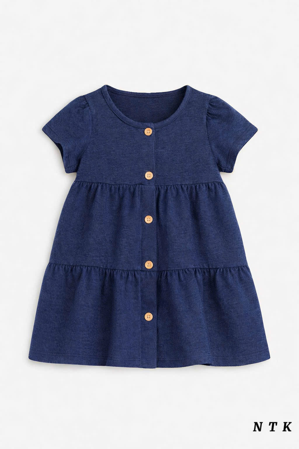 NTK Button down Plain Cotton Dress