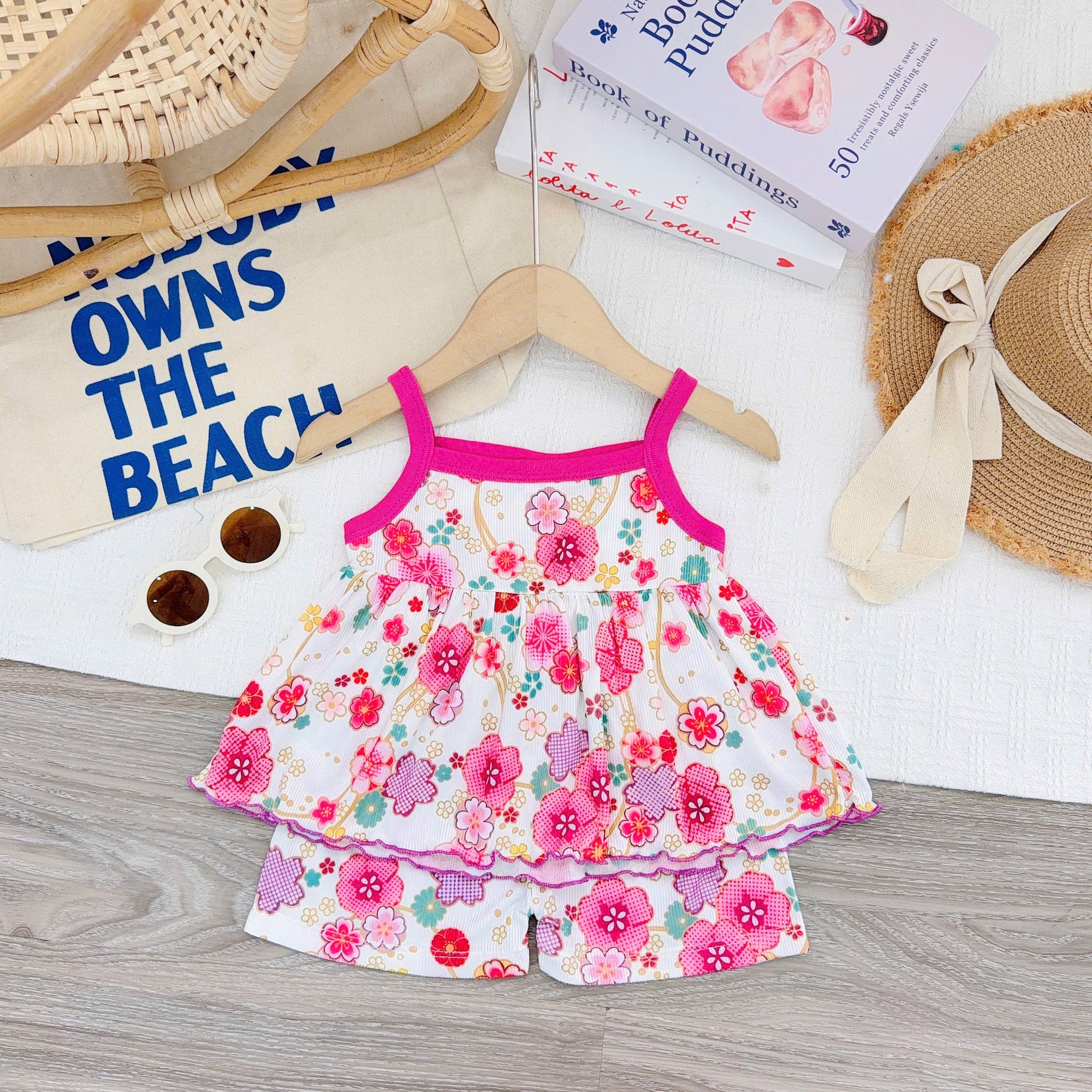 3D Cotton Spaghetti Girls Set