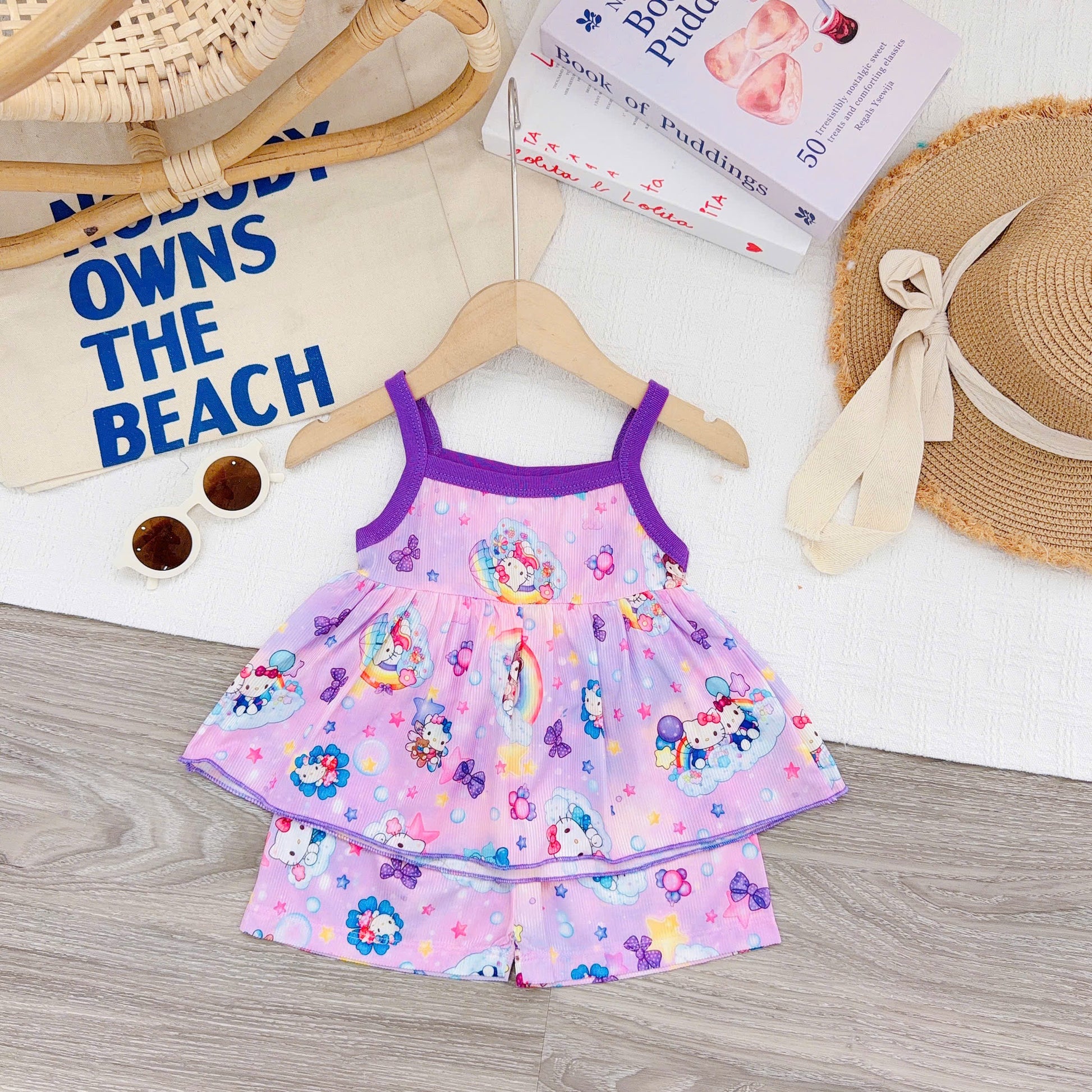 3D Cotton Spaghetti Girls Set
