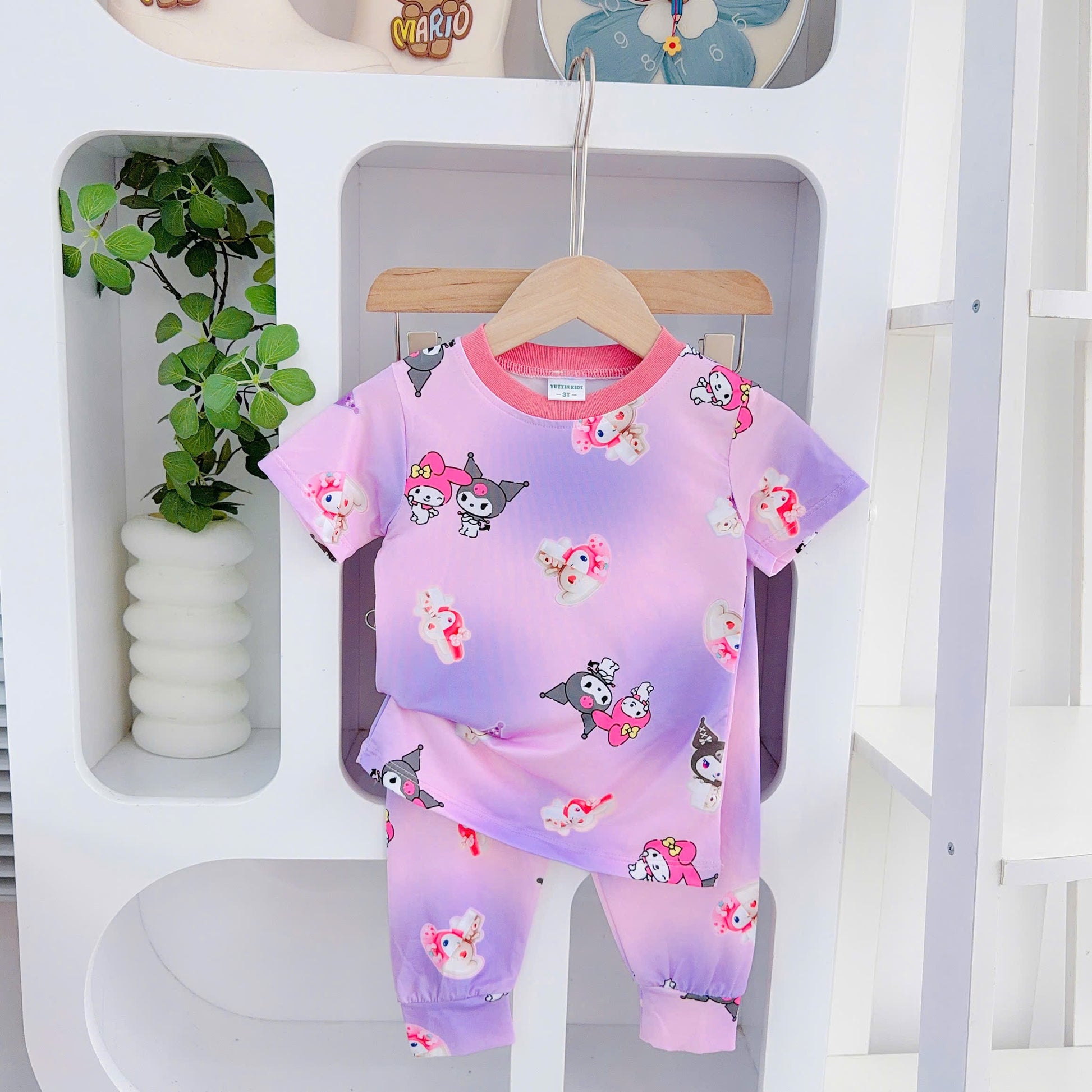 3D Cotton Short Sleeves Longs Pants Small Size only