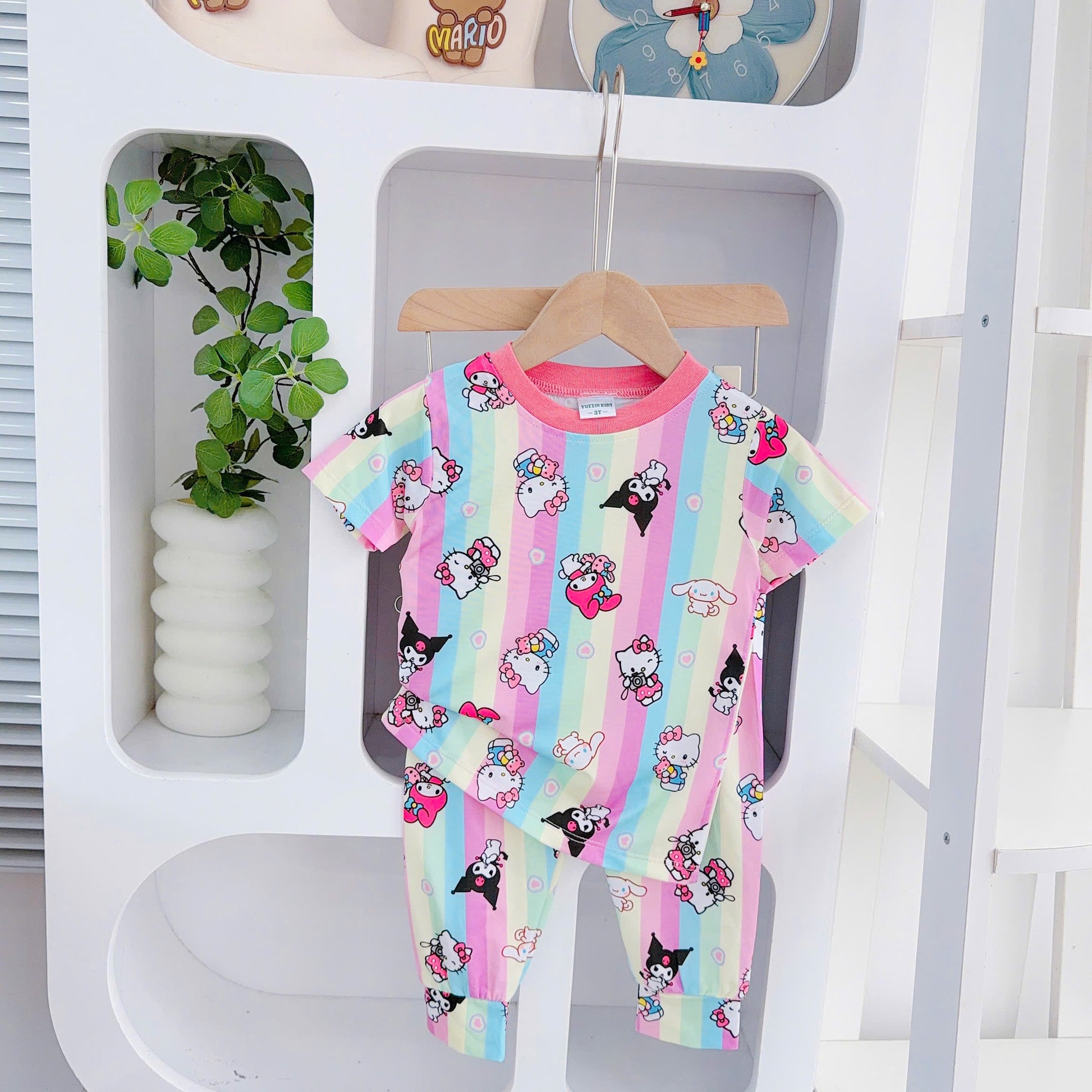 3D Cotton Short Sleeves Longs Pants Small Size only