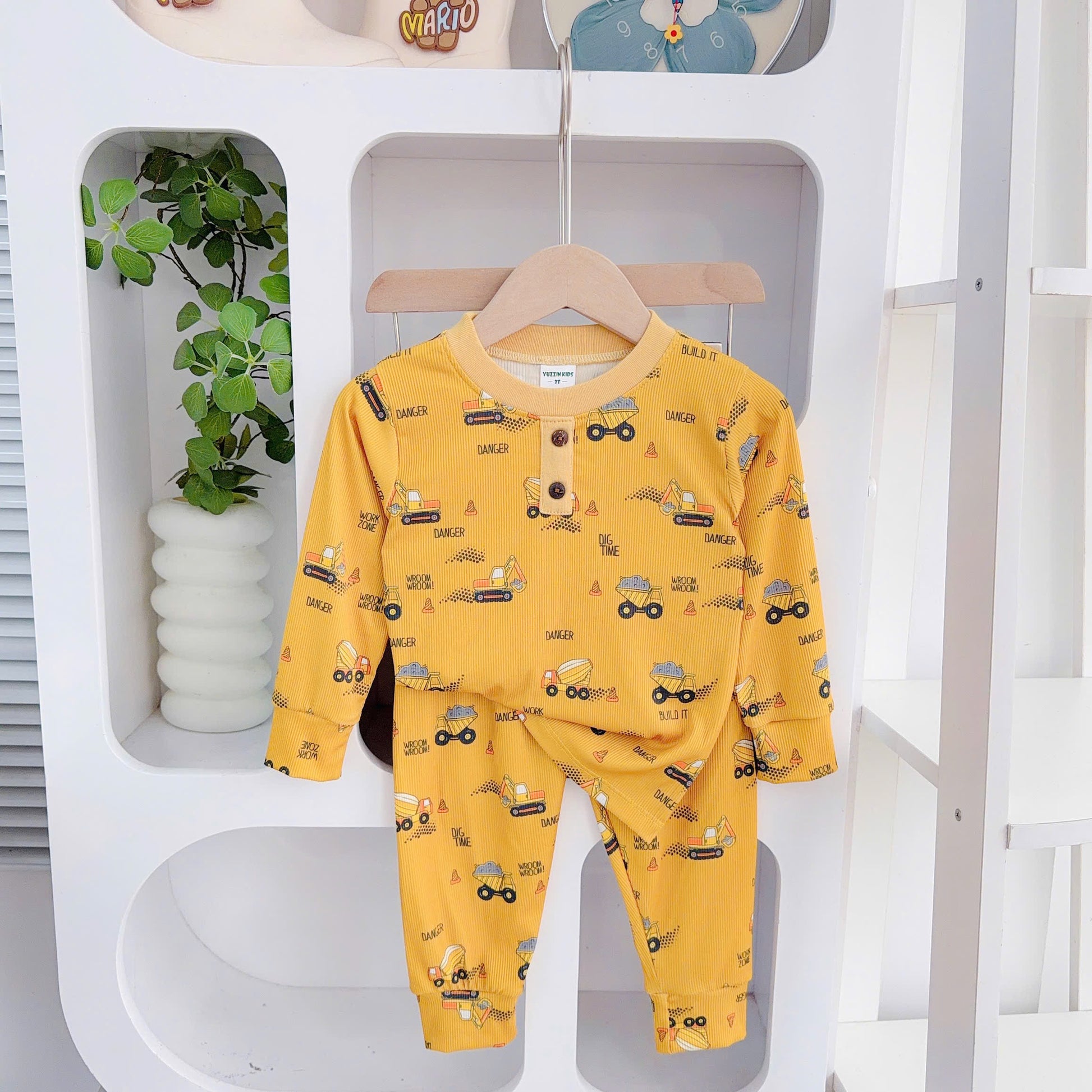 Long Sleeves Pyjamas Boys Bamboo Cotton