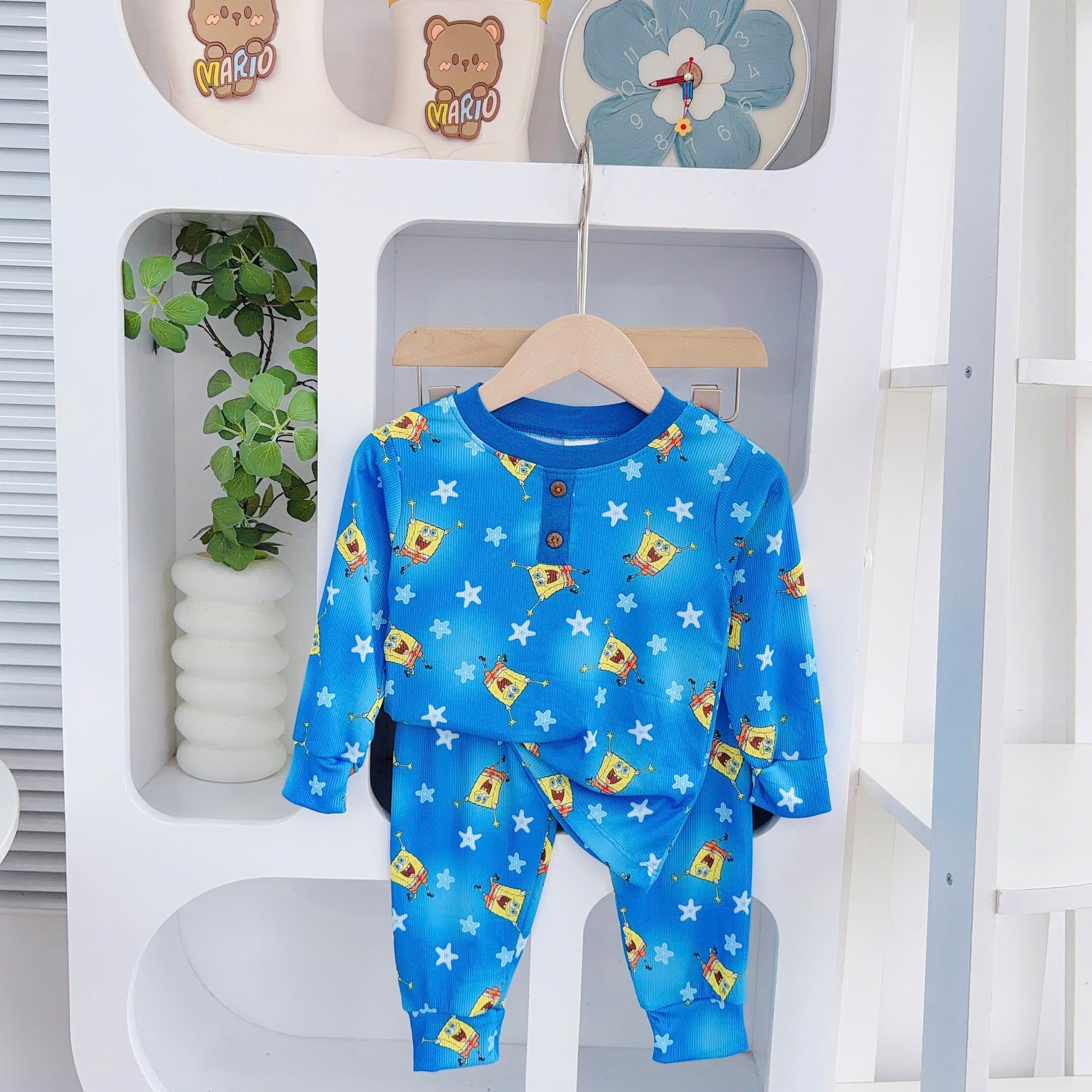 Long Sleeves Pyjamas Boys Bamboo Cotton