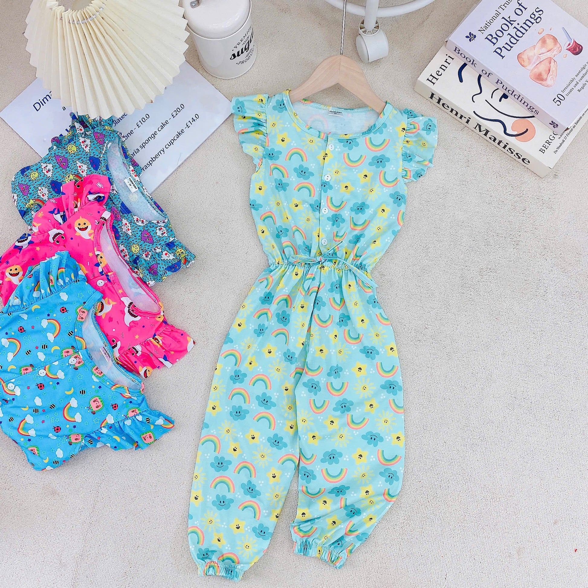 Yuzzin Girls Jumpsuit for toddlers