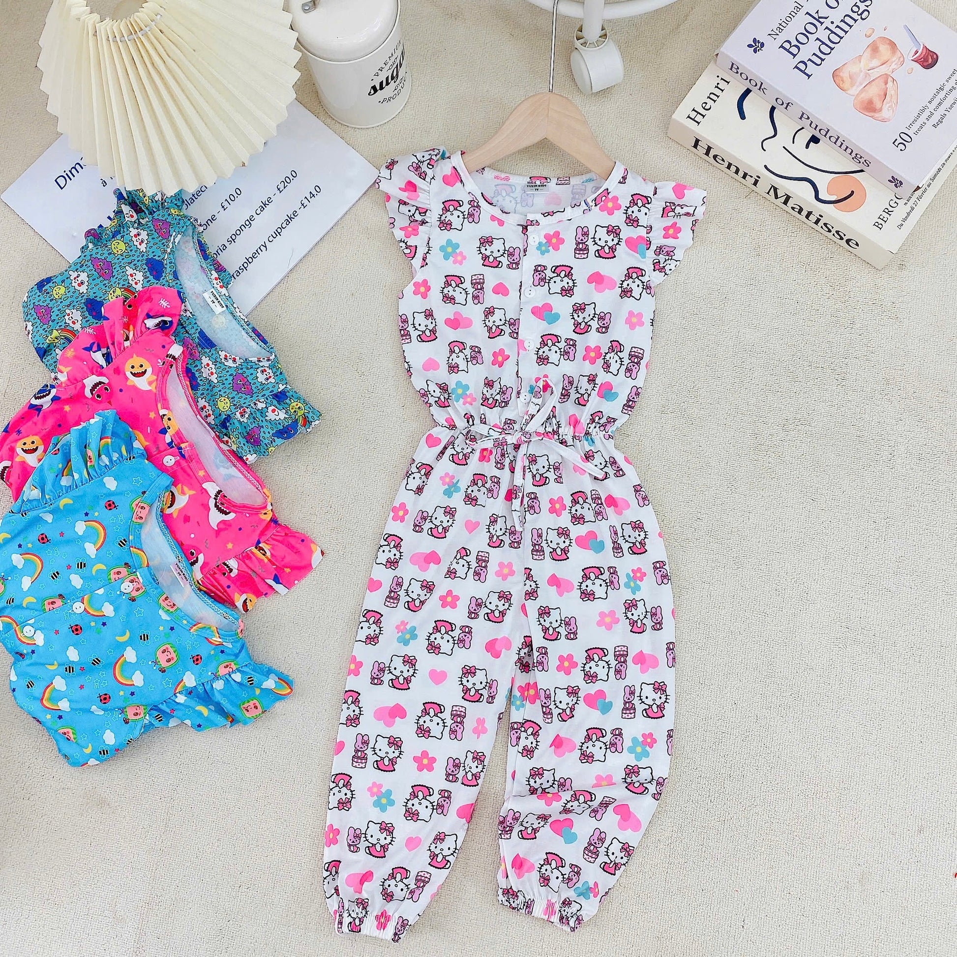 Yuzzin Girls Jumpsuit for toddlers