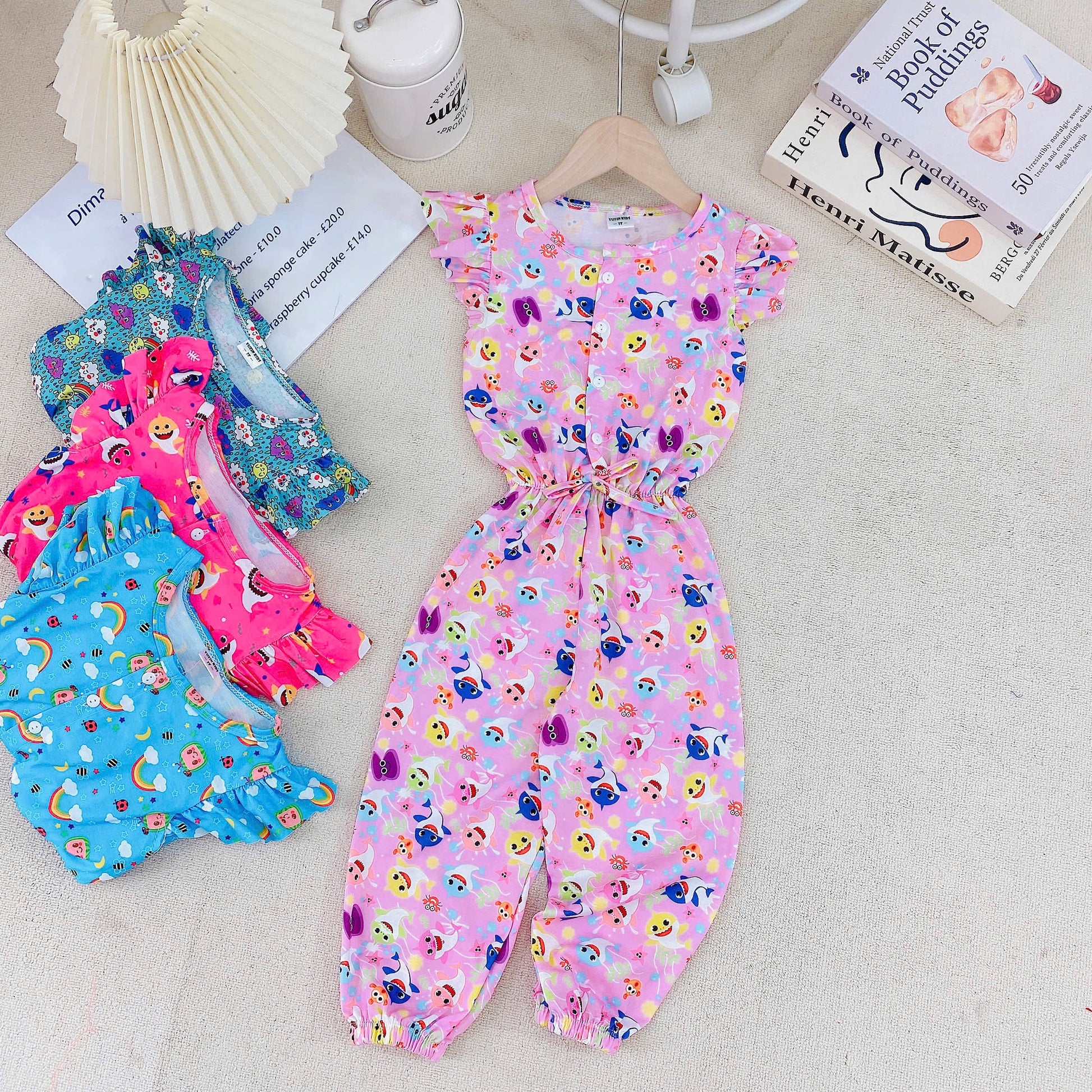 Yuzzin Girls Jumpsuit for toddlers