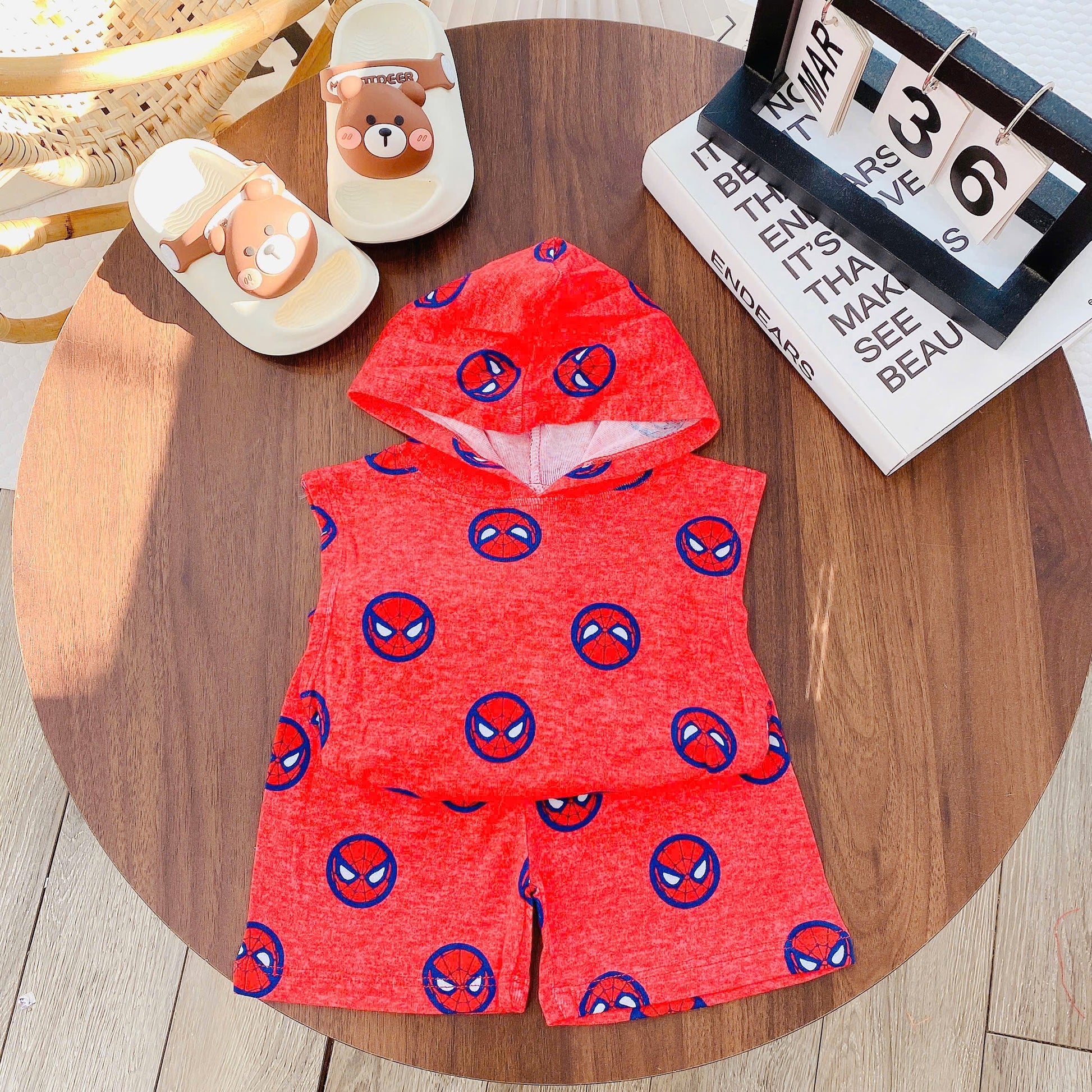 Sleeveless Hoodie Play time set