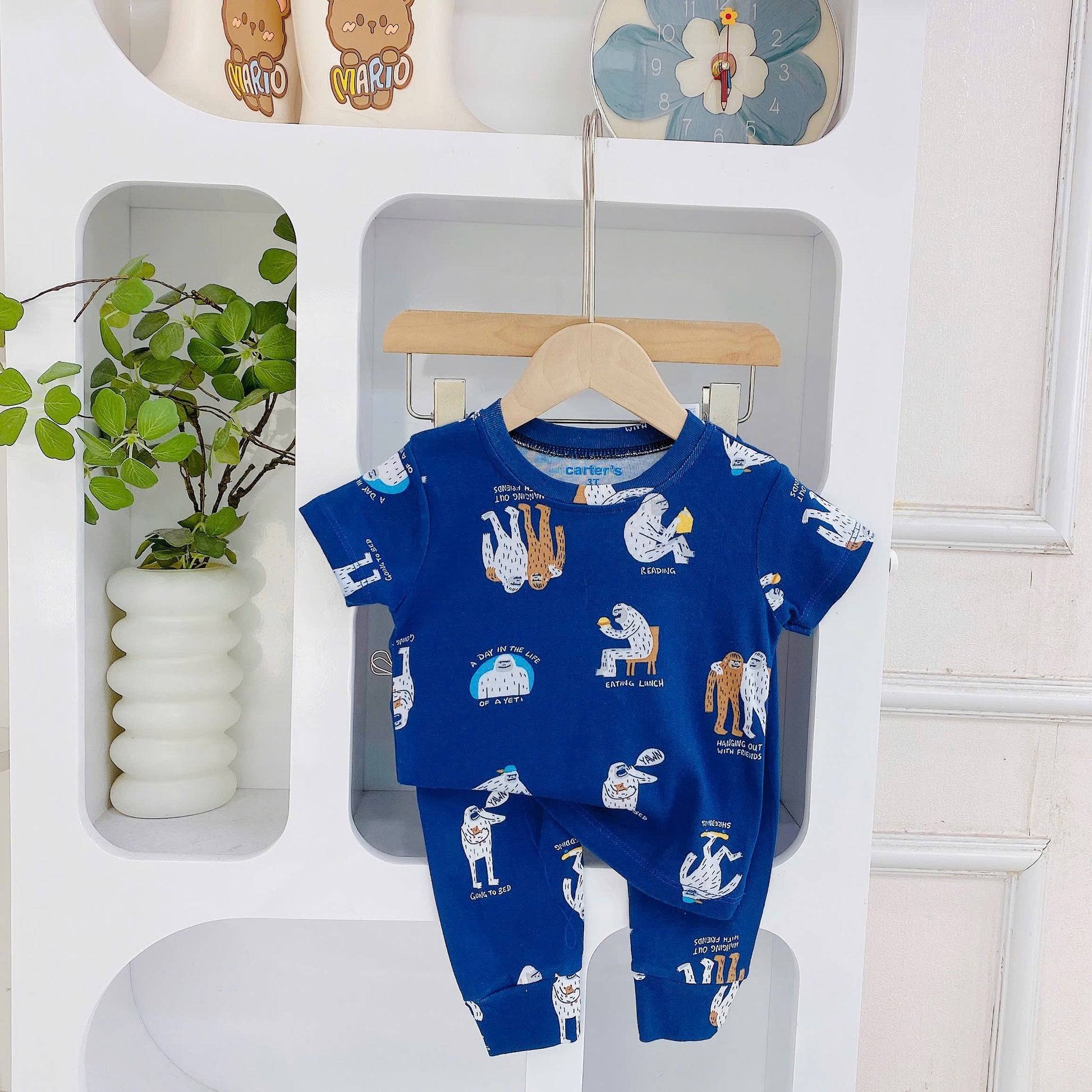 Short Sleeves Long Pants Pyjamas