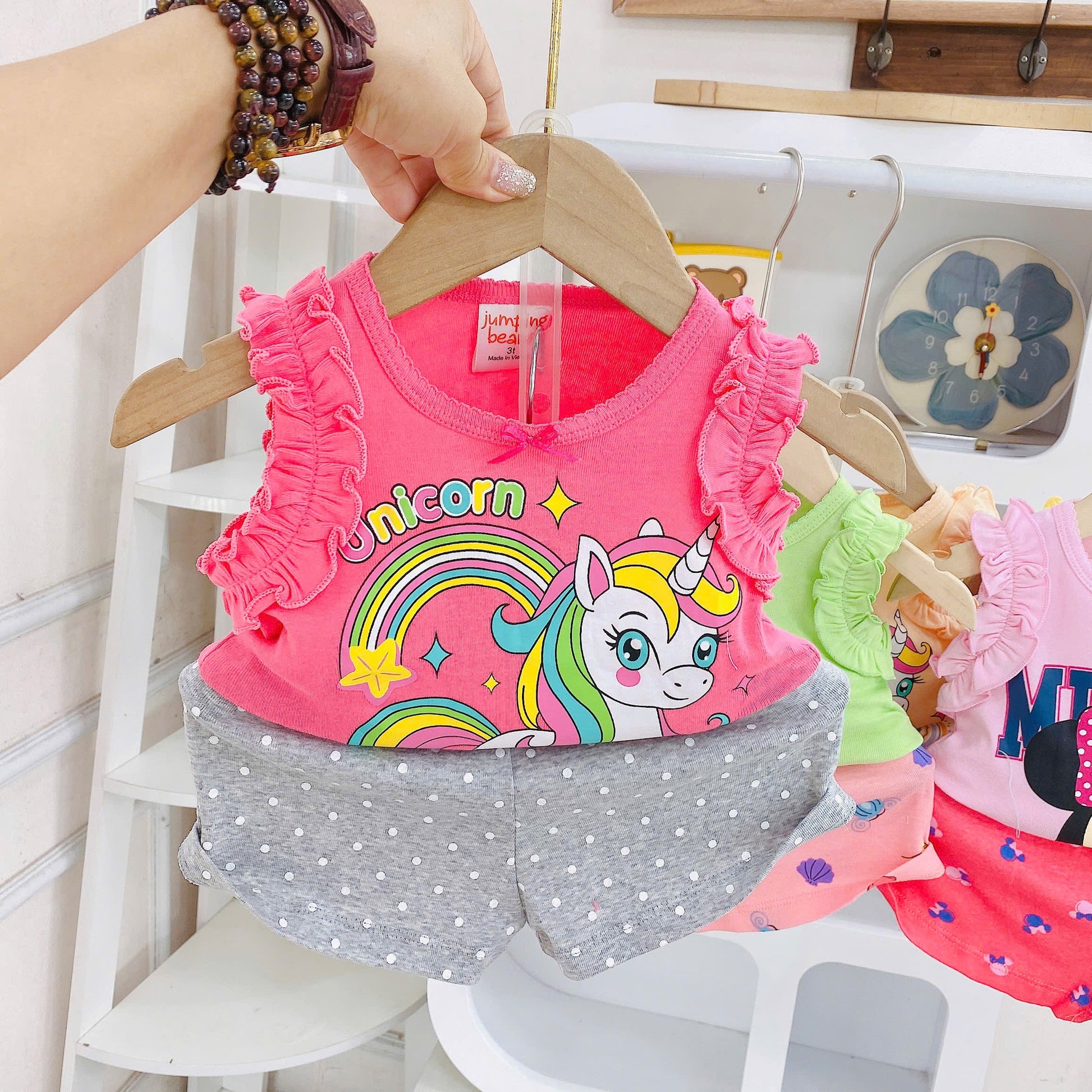 Sleeveless girls Play Time Sets