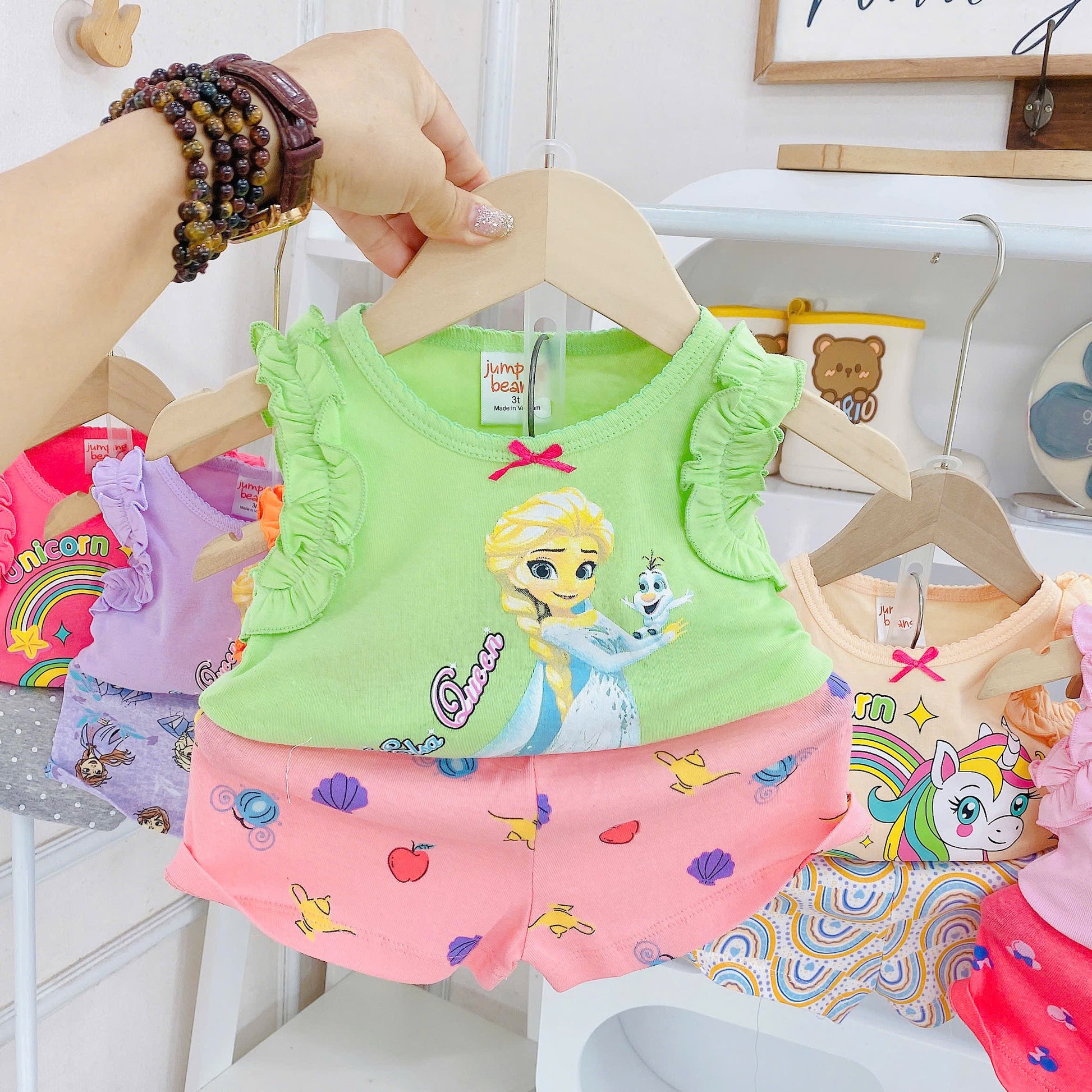 Sleeveless girls Play Time Sets