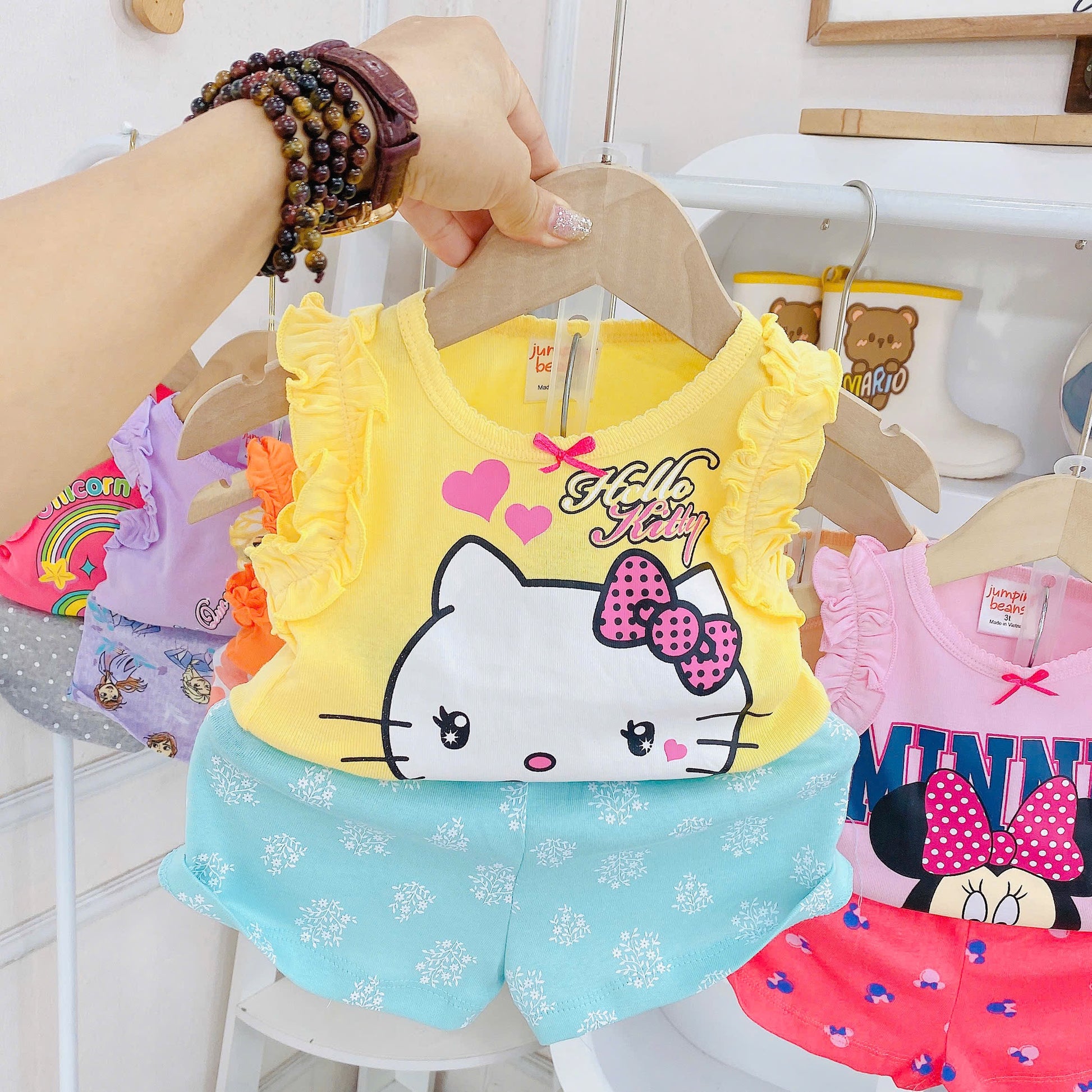 Sleeveless girls Play Time Sets