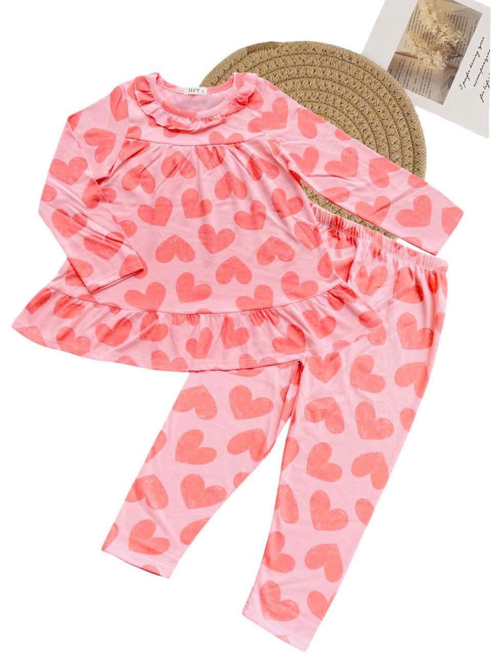 Long Sleeves Girls Pyjamas Big Size