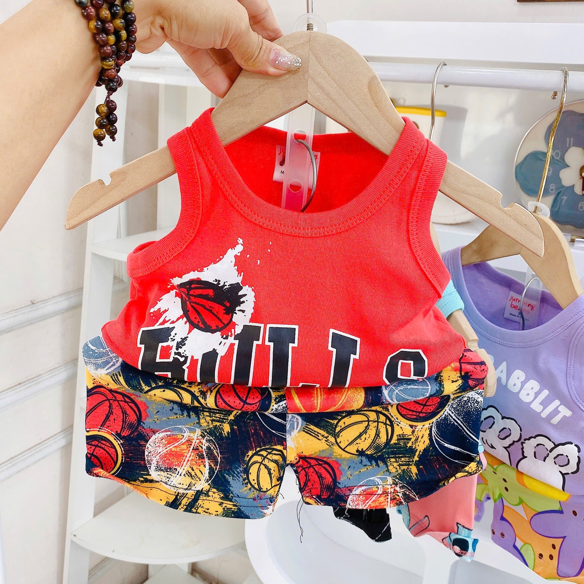 Printed Sleeveless Play Time Set