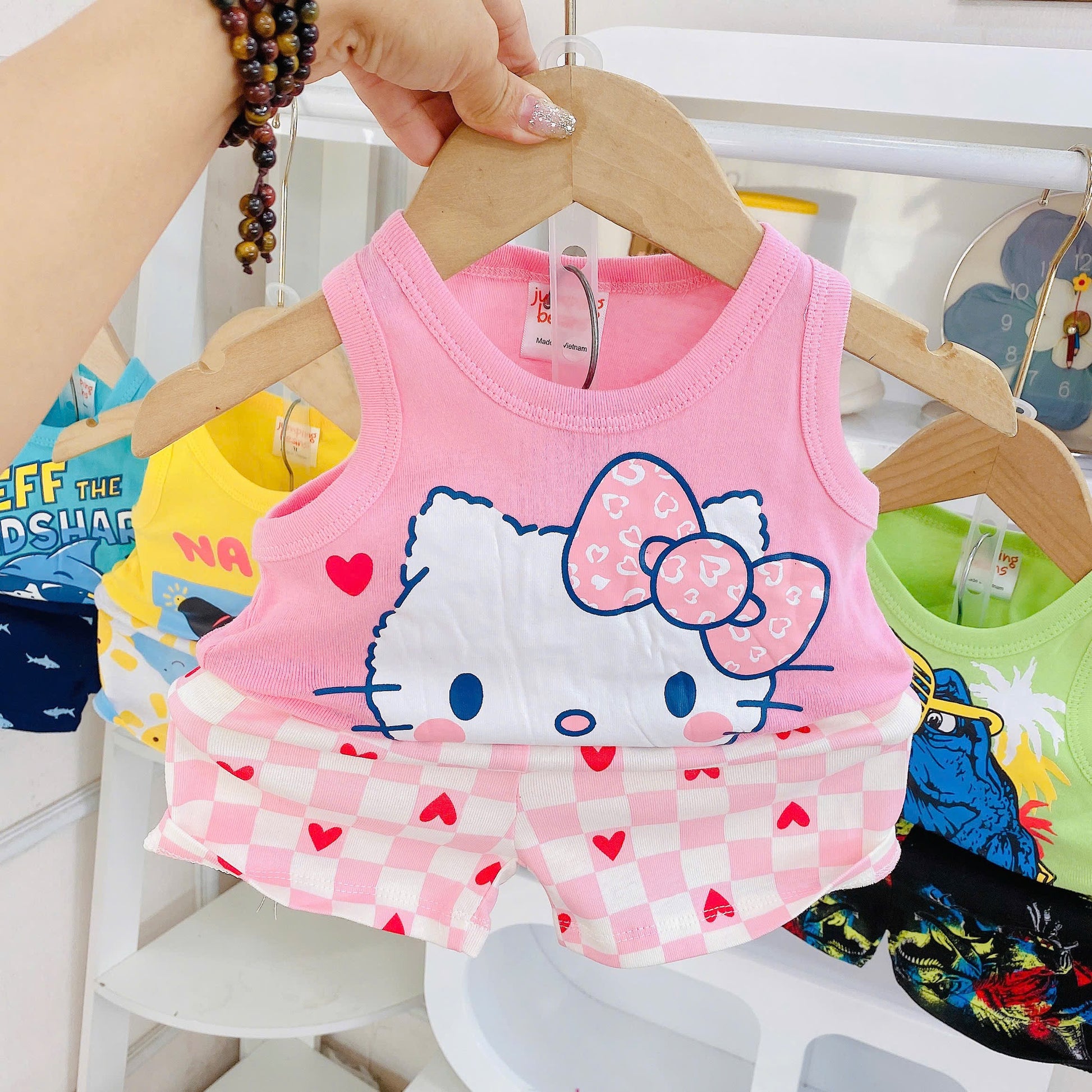 Printed Sleeveless Play Time Set