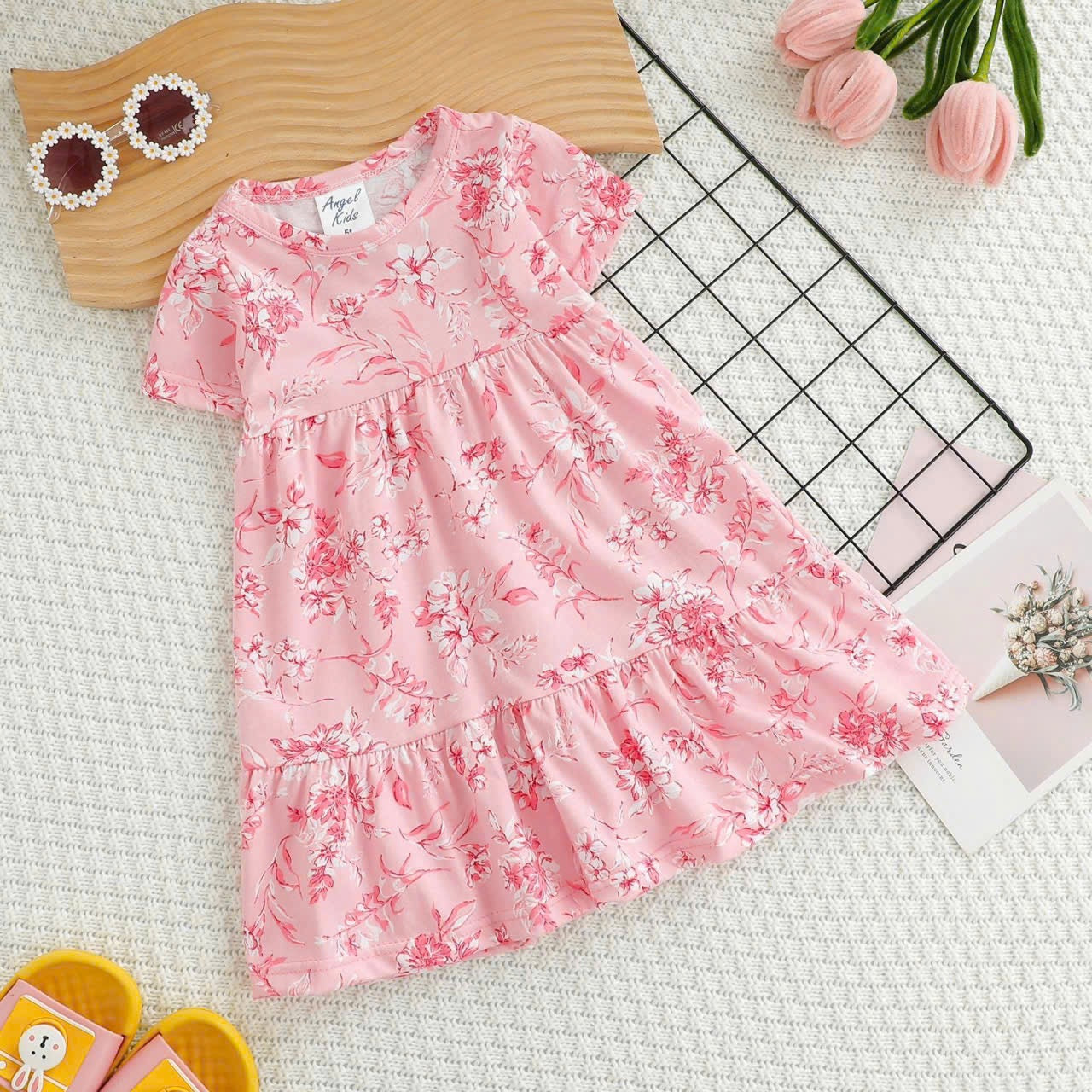 Angel Kids Cotton Dresses for Little Girls