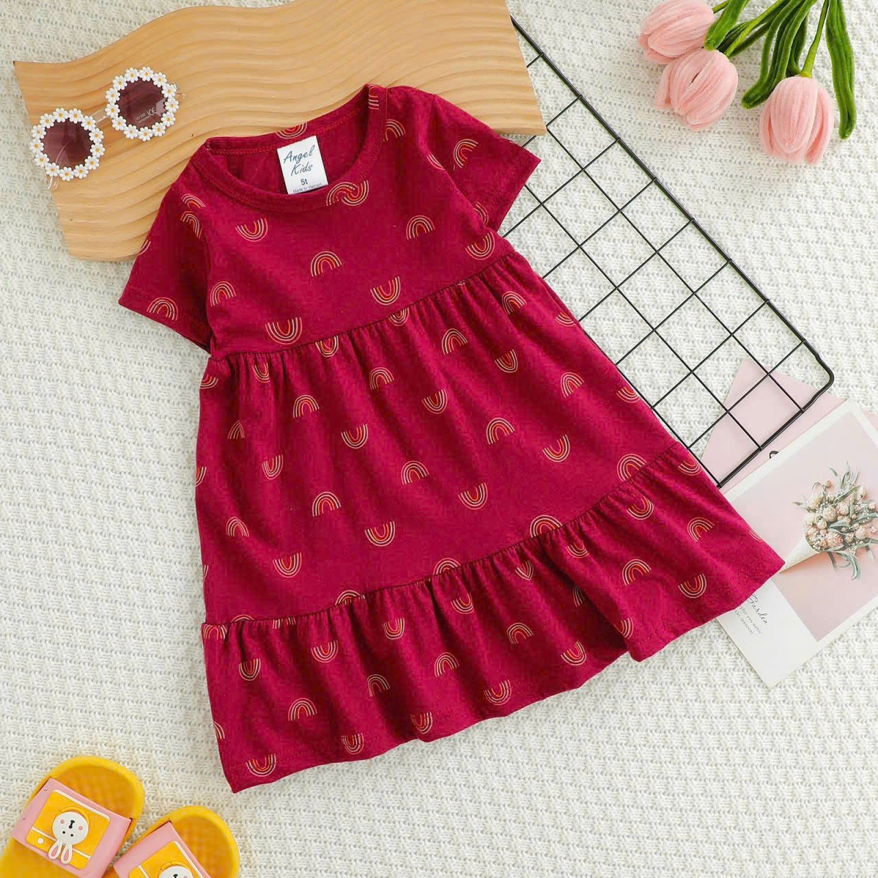 Angel Kids Cotton Dresses for Little Girls