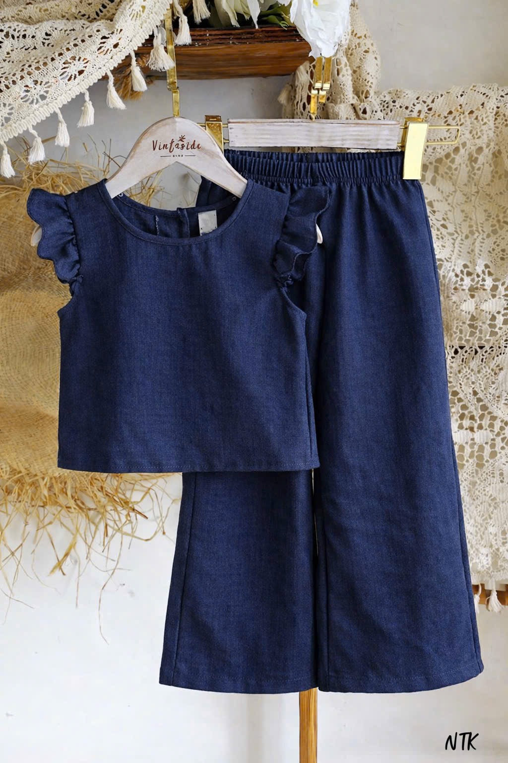 NTK Plain Capsleeves with Palazzo Sets