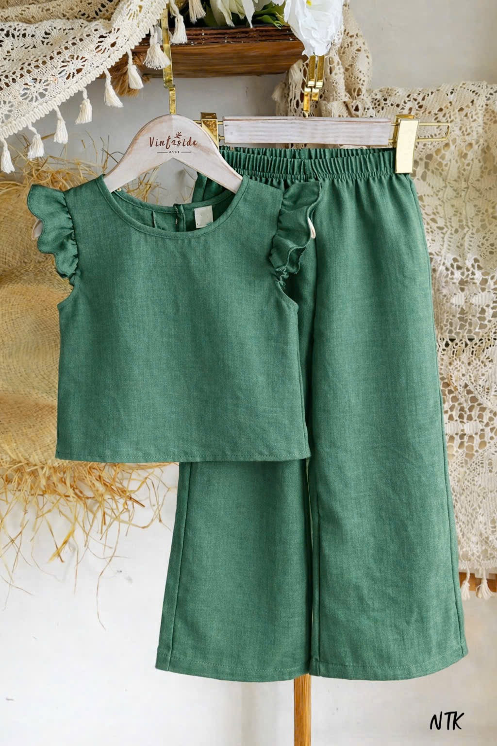 NTK Plain Capsleeves with Palazzo Sets