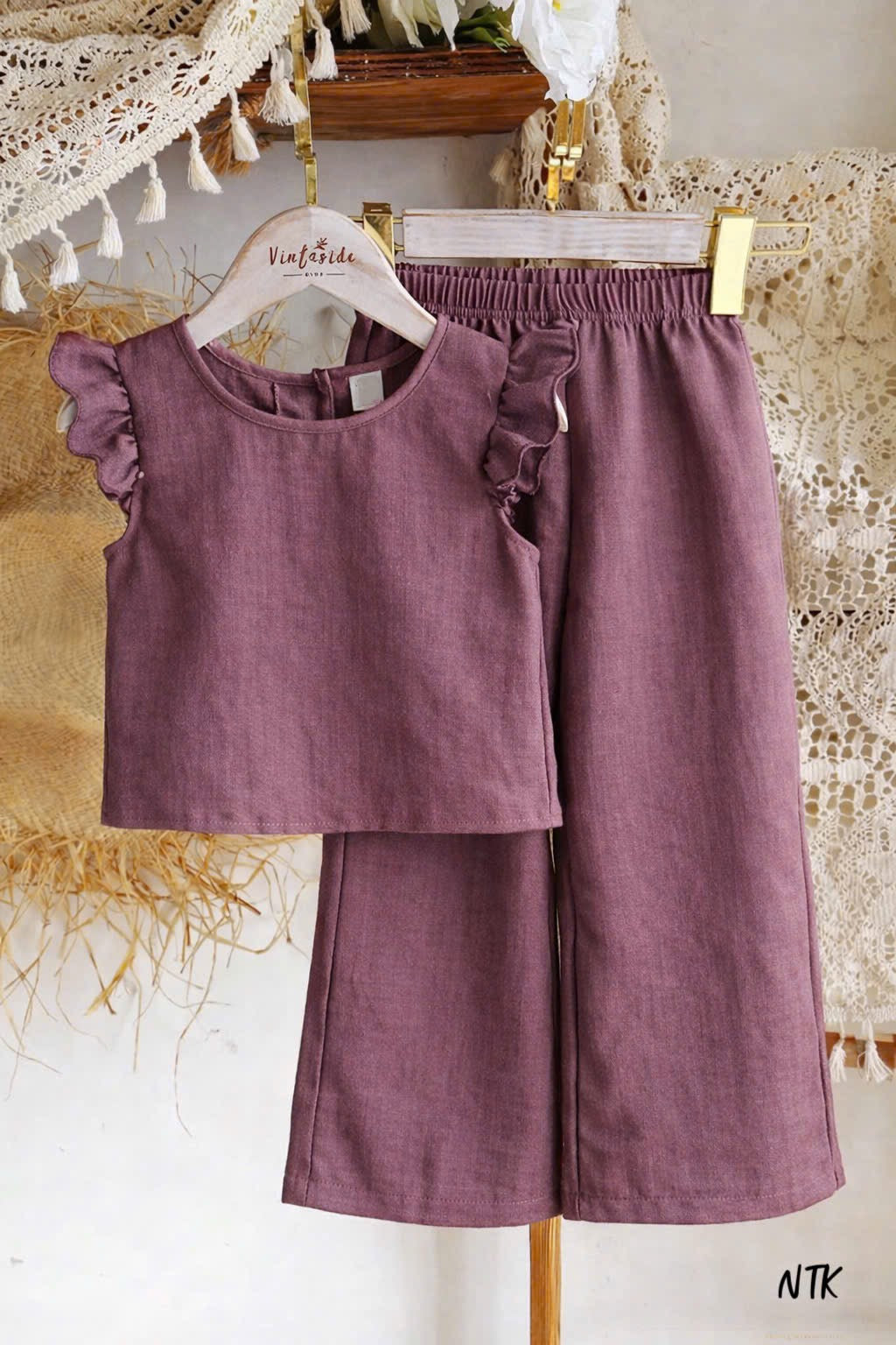 NTK Plain Capsleeves with Palazzo Sets