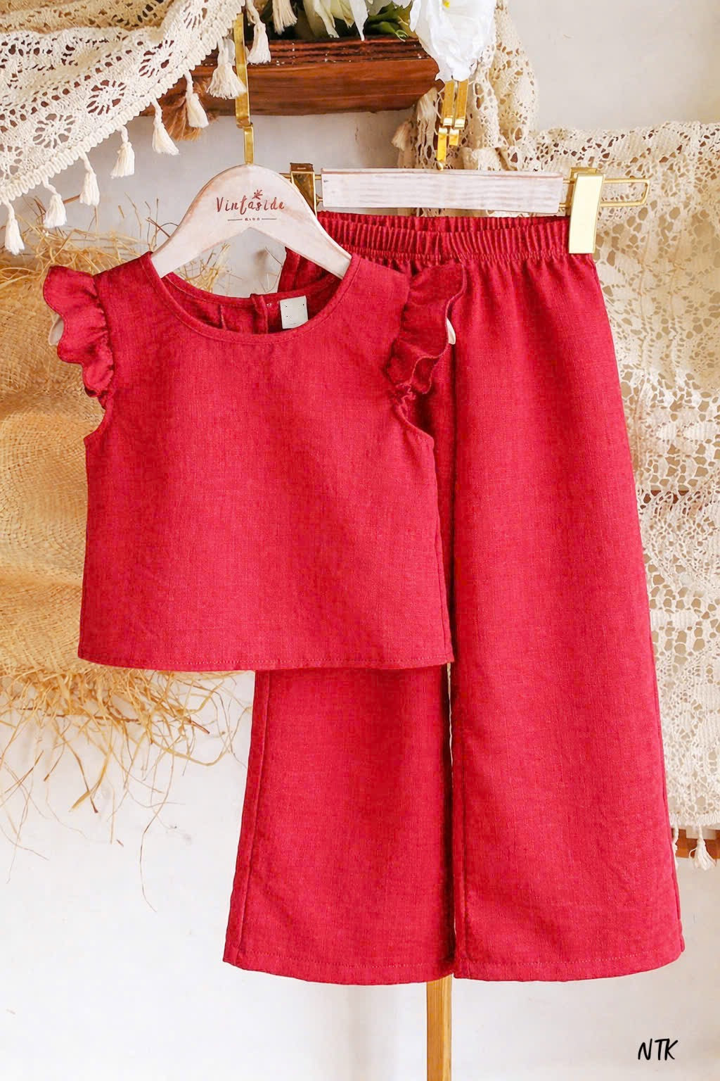 NTK Plain Capsleeves with Palazzo Sets