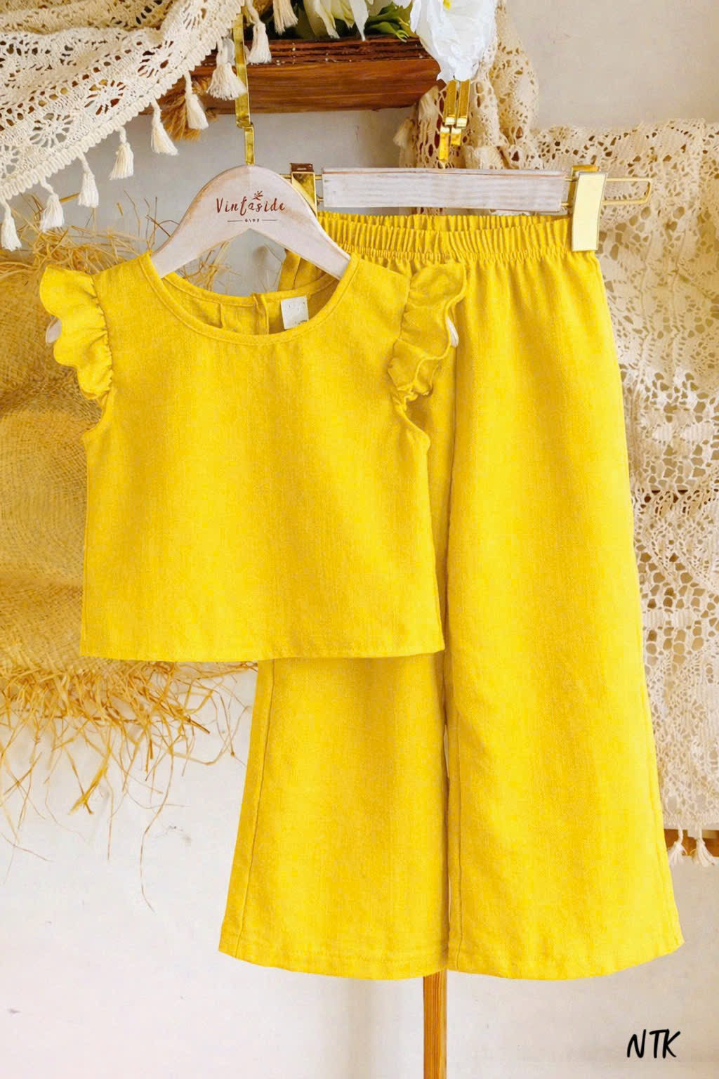NTK Plain Capsleeves with Palazzo Sets
