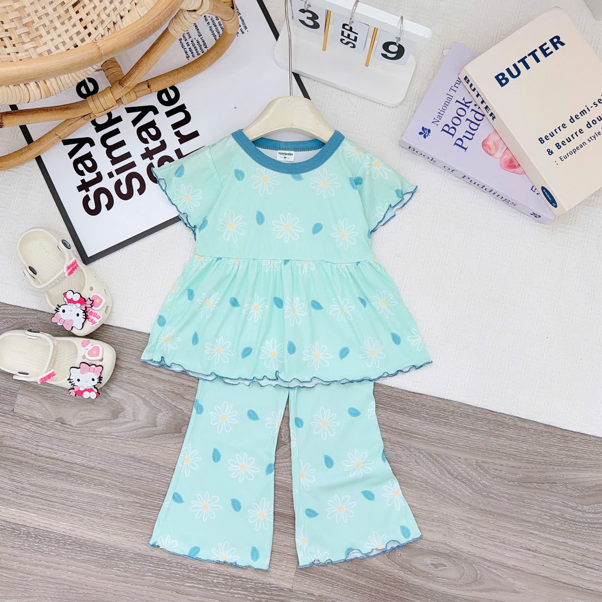 Girls Short Sleeves Pyjamas