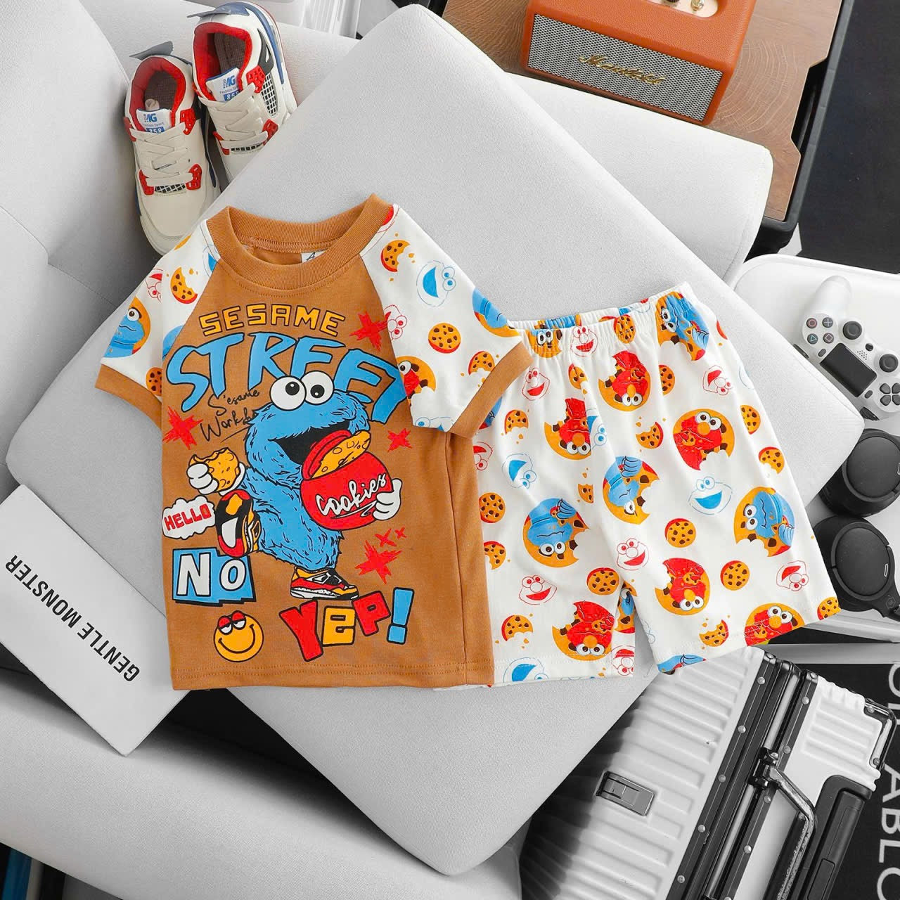 Angel Kids Printed Play Suits