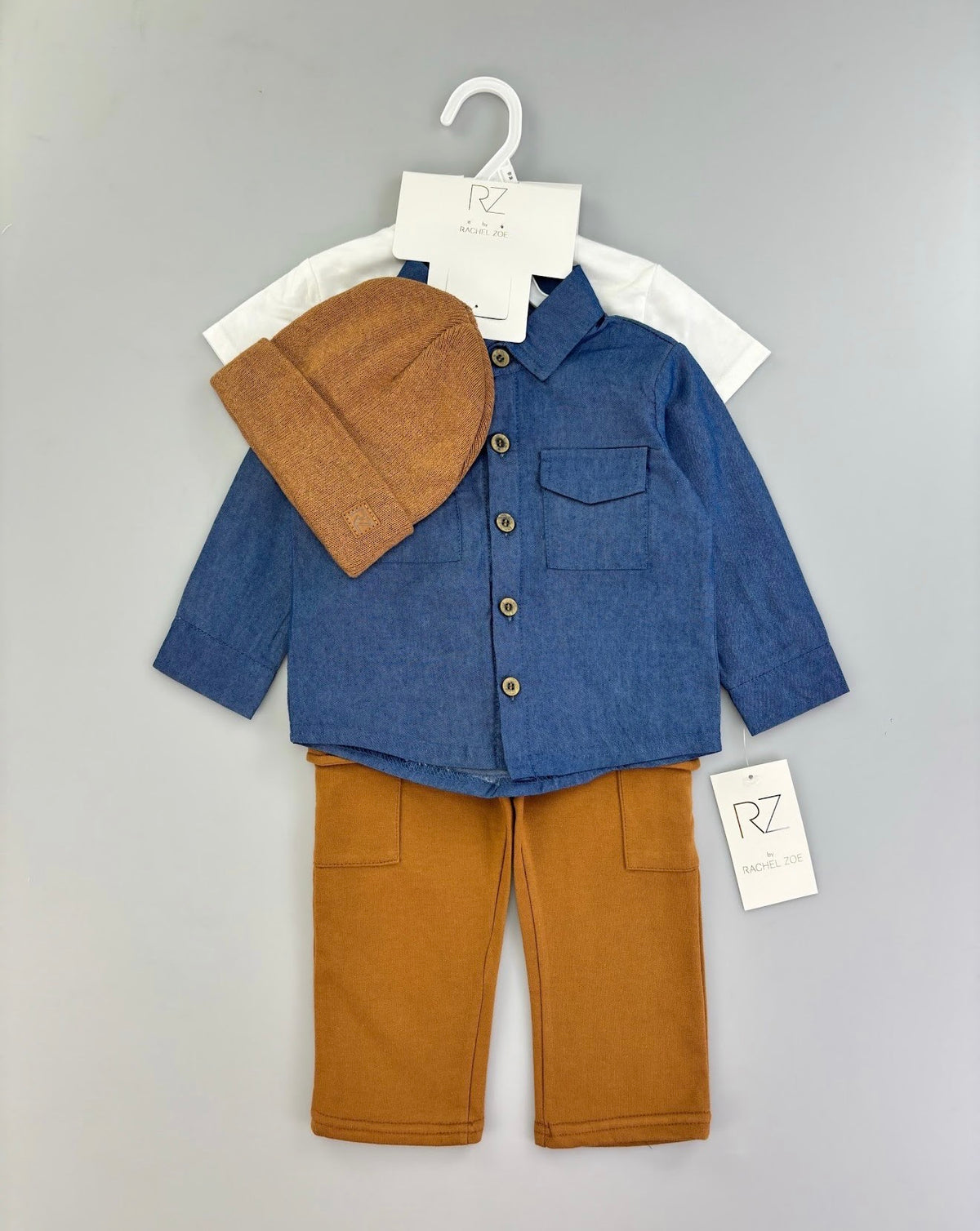 Babies Boys 3 pc Shirt set with Jeans