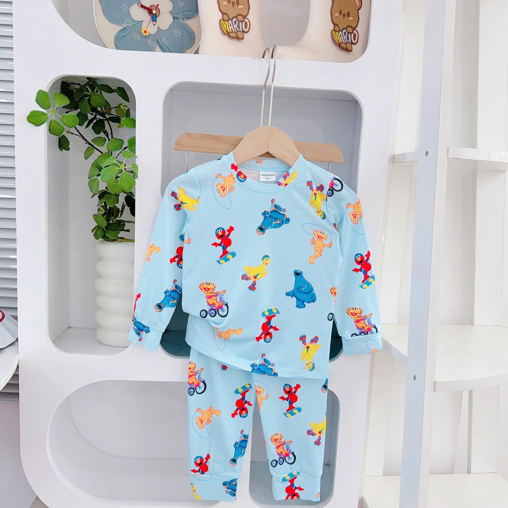 Boys Yuzzin Longsleeves 3D Cotton Pyjamas