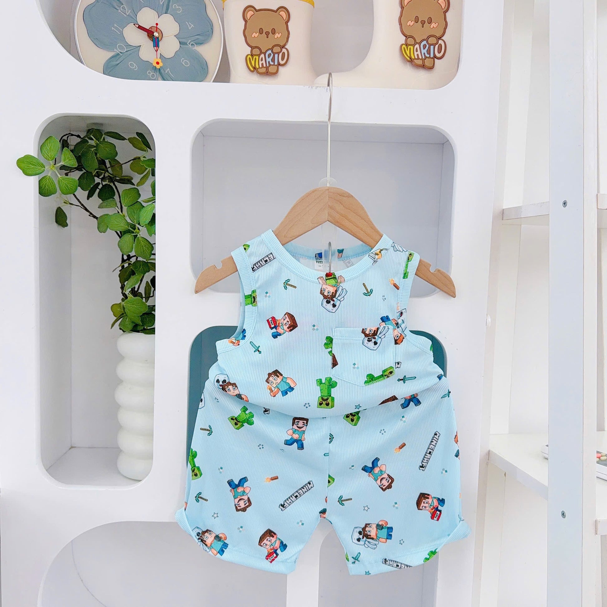 Boys Sleeveless Bamboo Cotton